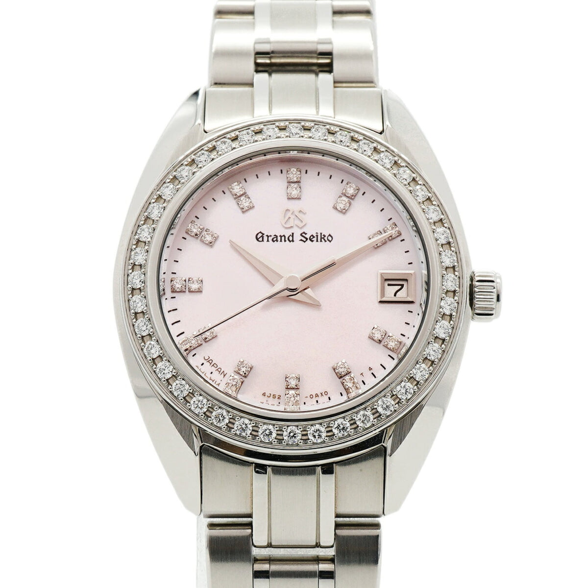 Grand Seiko Grand Heritage Collection mit Diamantlünette STGF383/4J52-0AD0 Rosa Zifferblatt 25 mm Uhr
