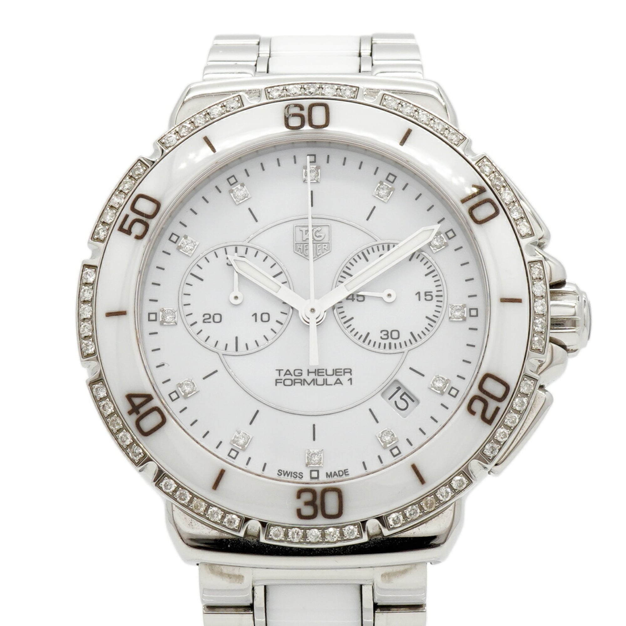 TAG Heuer Formula 1 CAH1213 White Dial Stainless steel 41mm Watch