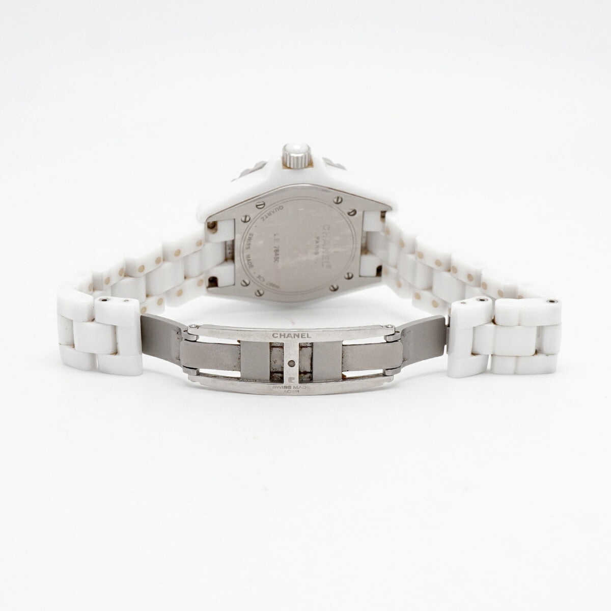 Chanel J12 12P Diamond H1628 Weiß Zifferblatt 34 mm Uhr
