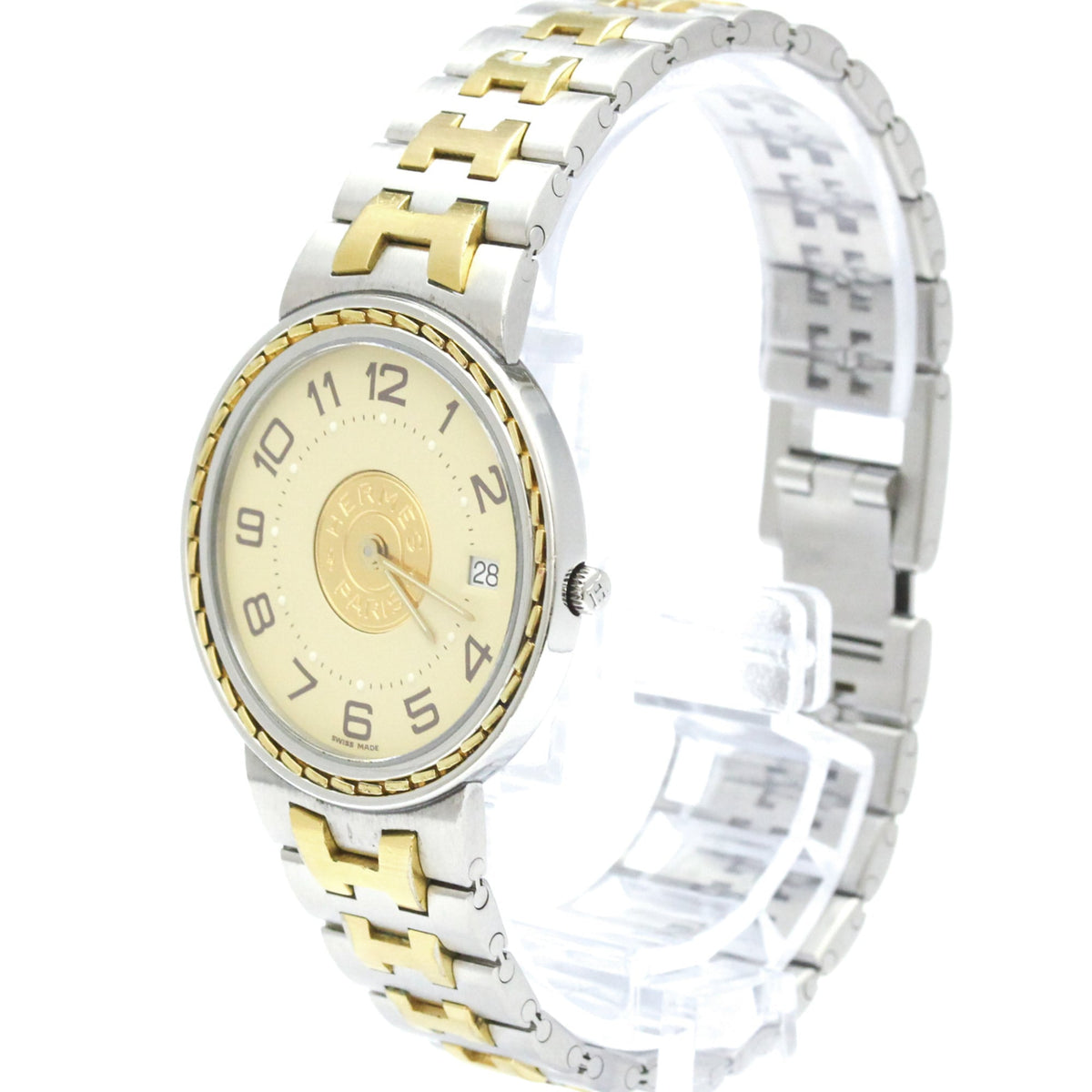 Hermes Sellier Ivory Dial 30mm Watch