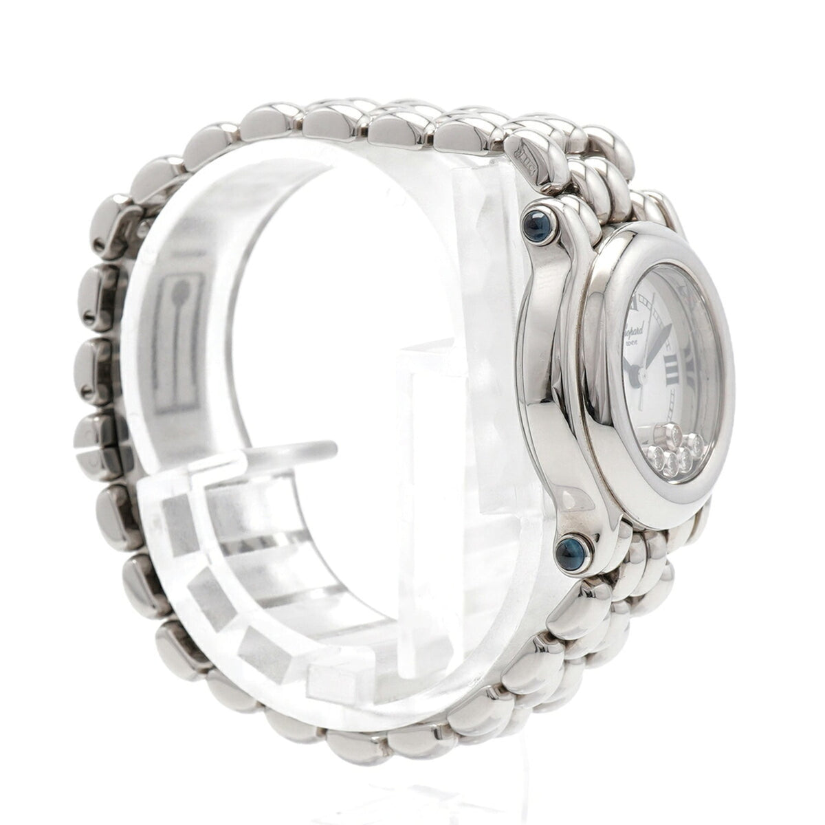 Chopard Happy Sport 5P Diamond 27/8250-23 horloge met witte wijzerplaat, 26 mm