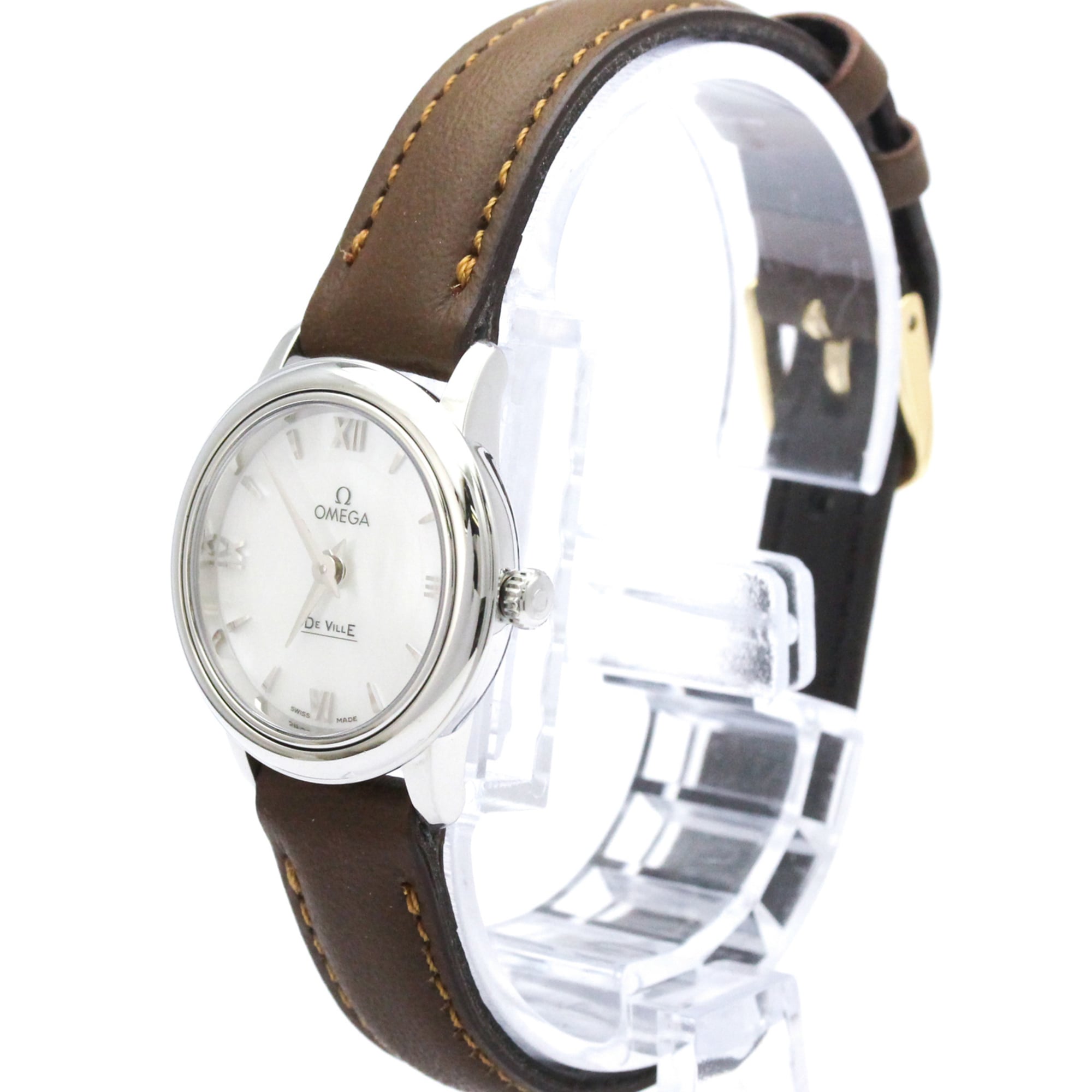 OMEGA De Ville Prestige MOP Quartz Watch 424.10.24.60.05.001 Polished