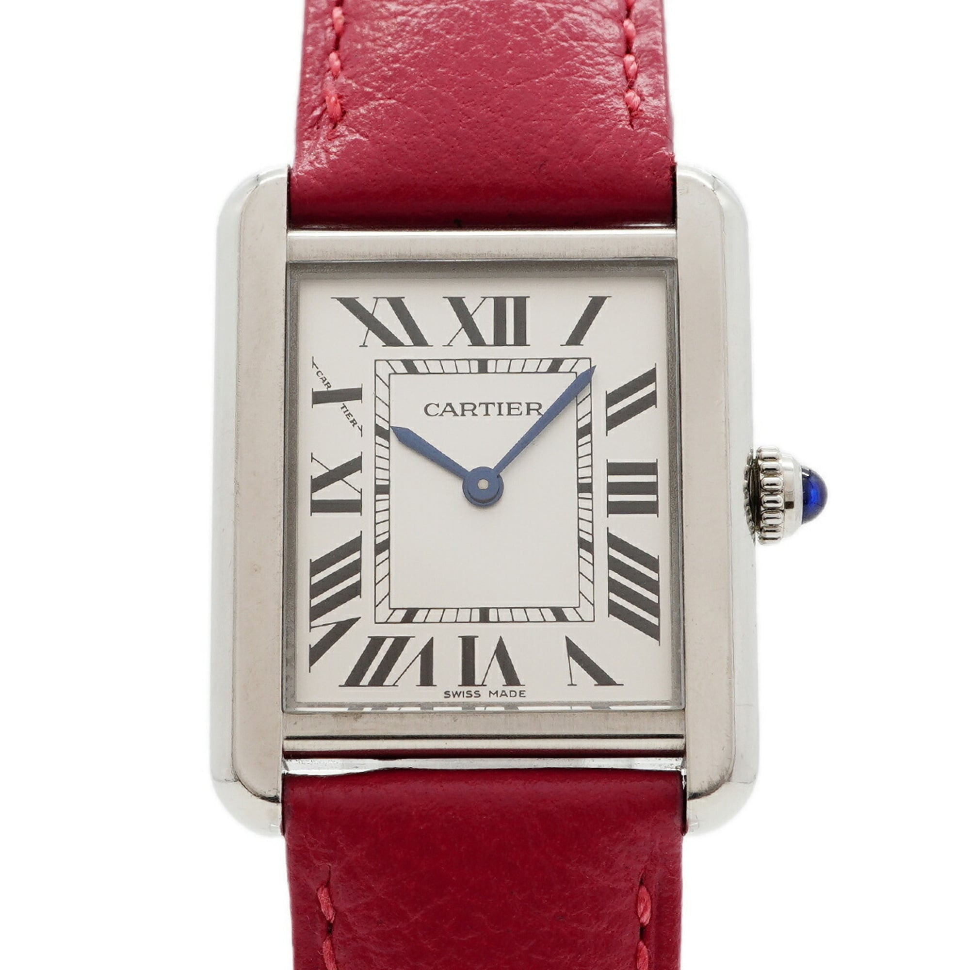 Cartier Tank Solo SM WSTA0030 Silver Dial 24mm Watch