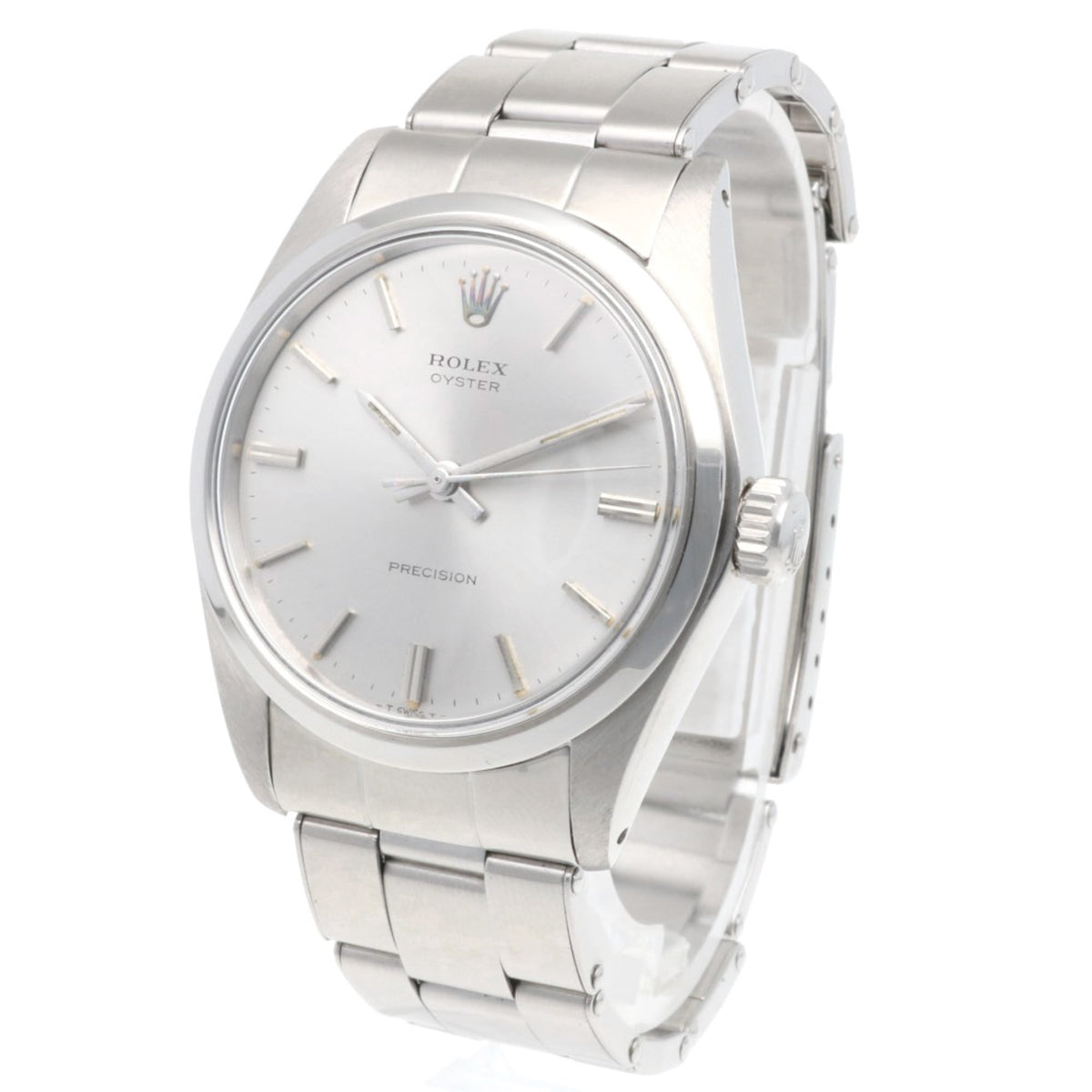 Rolex Precision Oyster 6426 Silber Zifferblatt 34 mm Uhr