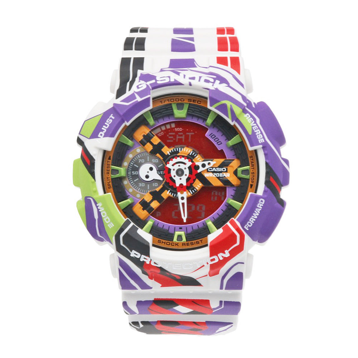 Casio G-Shock Evangelion-Kooperation GA-110EVA30-7AJR Zifferblatt 51 mm Uhr