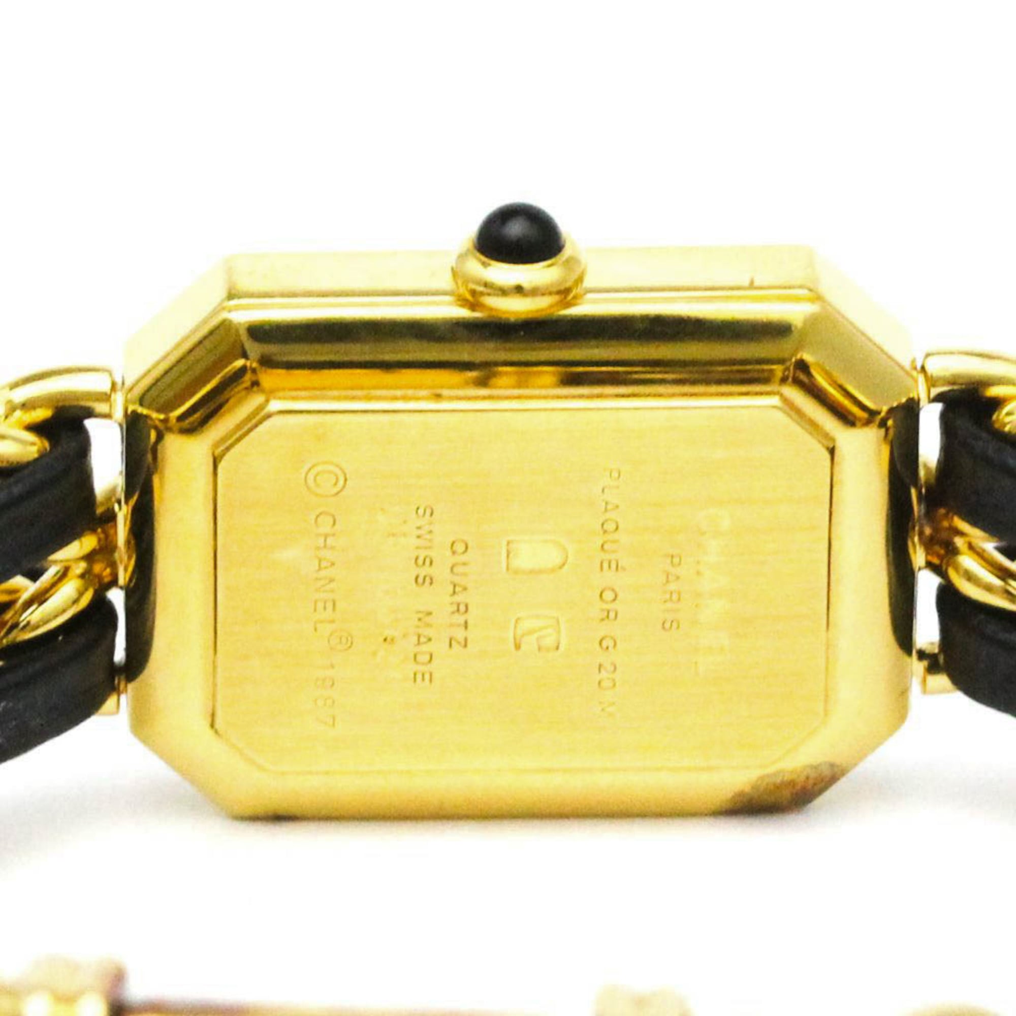 CHANEL Premiere Size L Gold Plated Quartz Ladies Watch H0001 BF582982