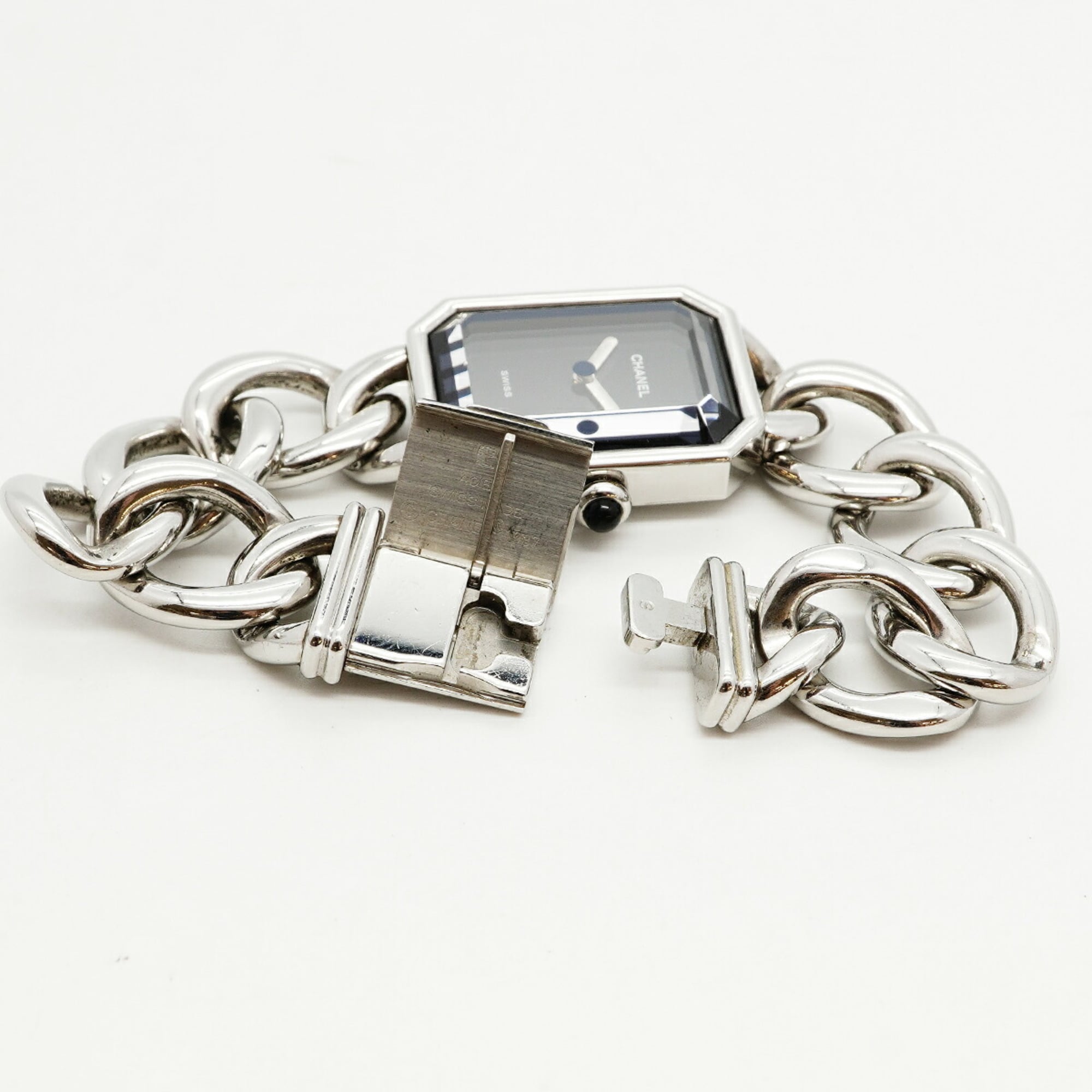 Chanel Première S Chain H0452 Black Dial Wo