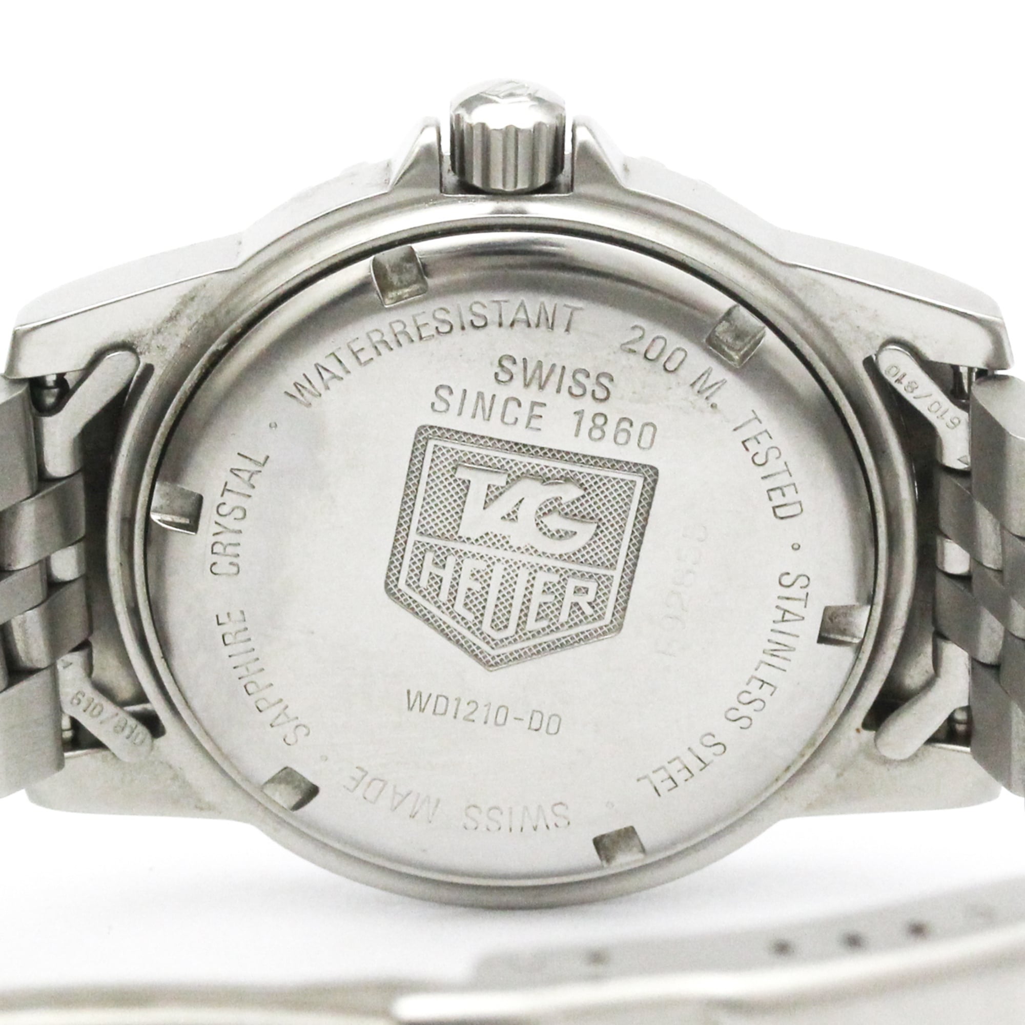 TAG Heuer Professional WD1210 Black Dial 37mm Watch
