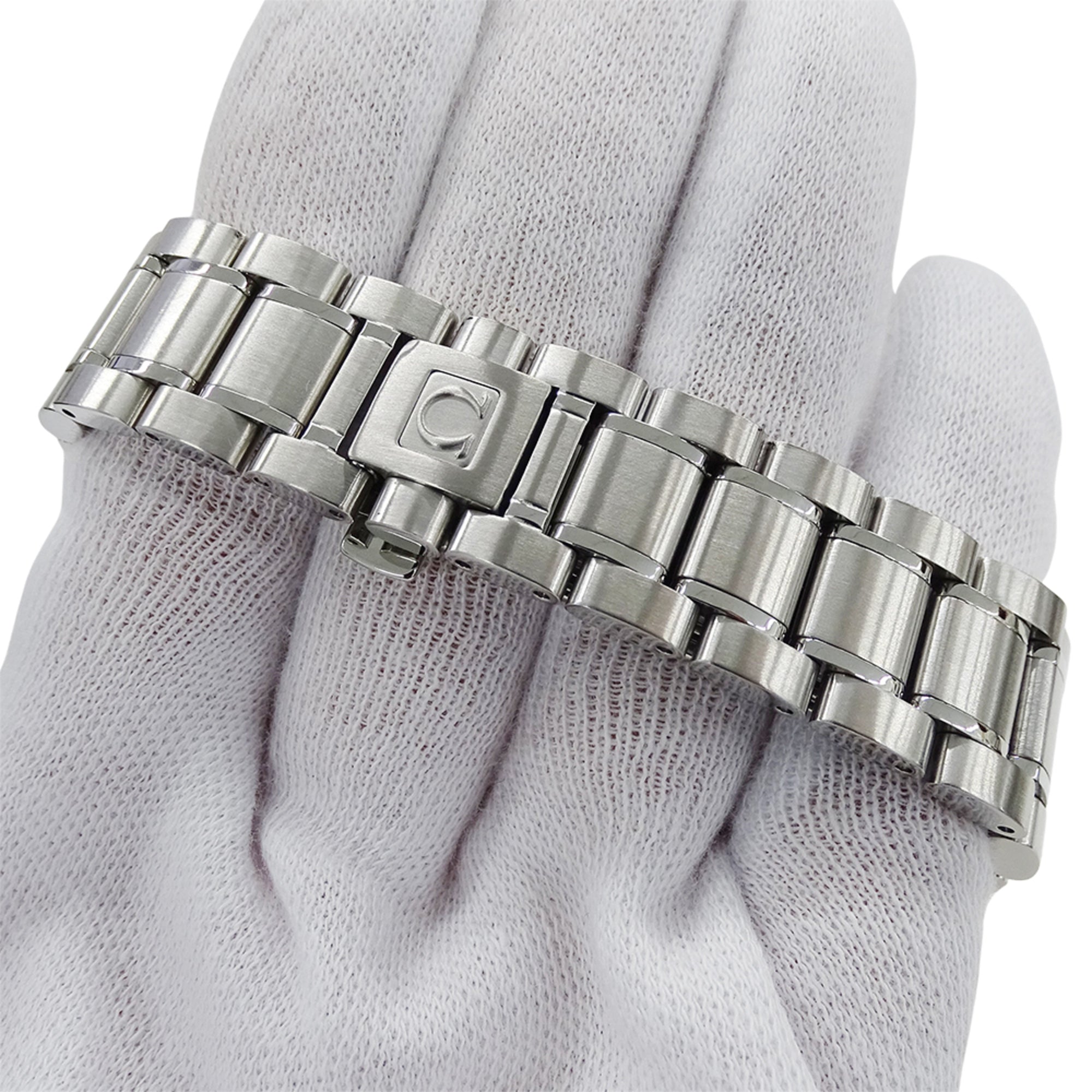 Omega Speedmaster 3513.50 herenhorloge, merknaam, datum, chronograaf, automatisch, roestvrij staal (SS), zilver, zwart
