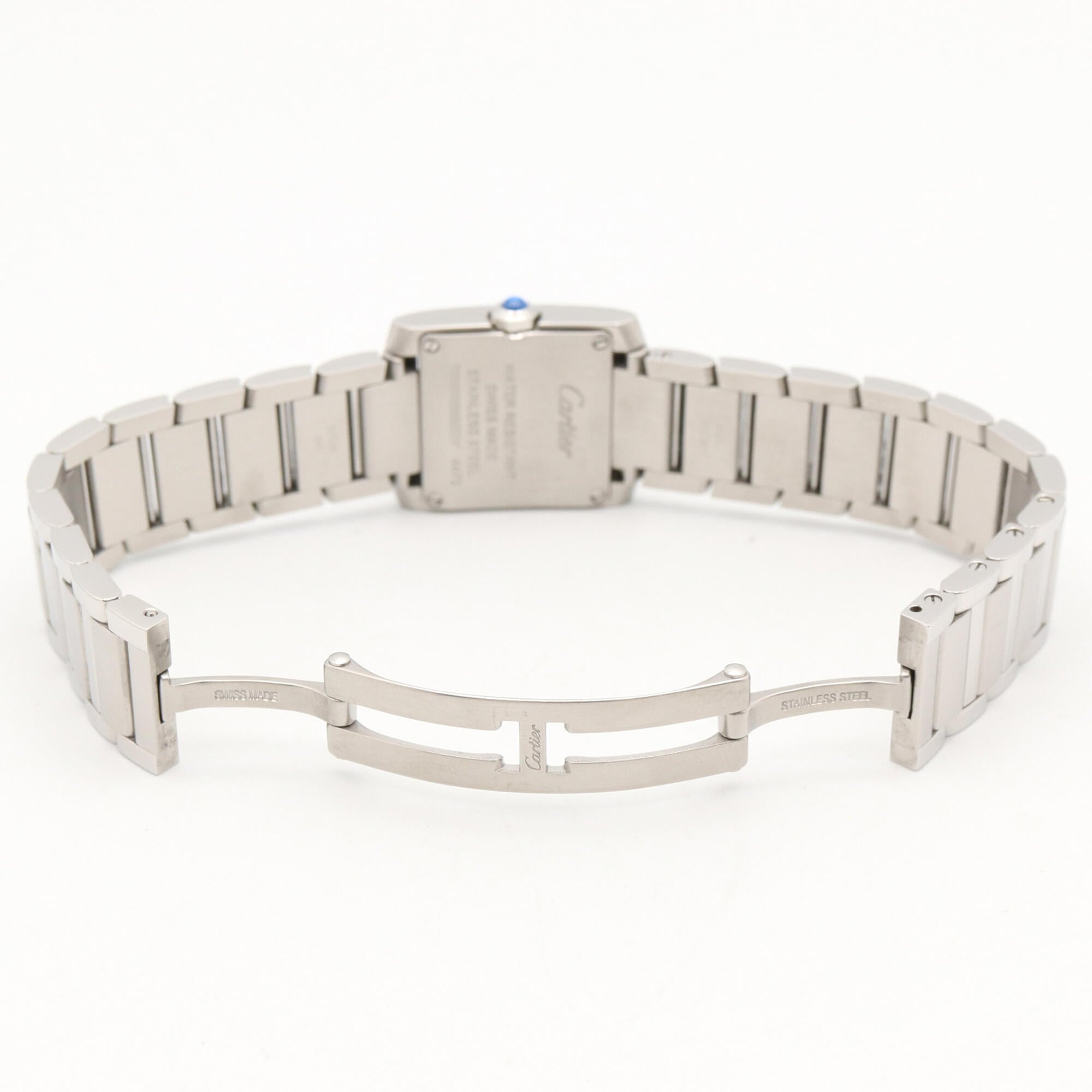 Cartier Tank Française SM WSTA0065 Silver Dial 21mm Watch