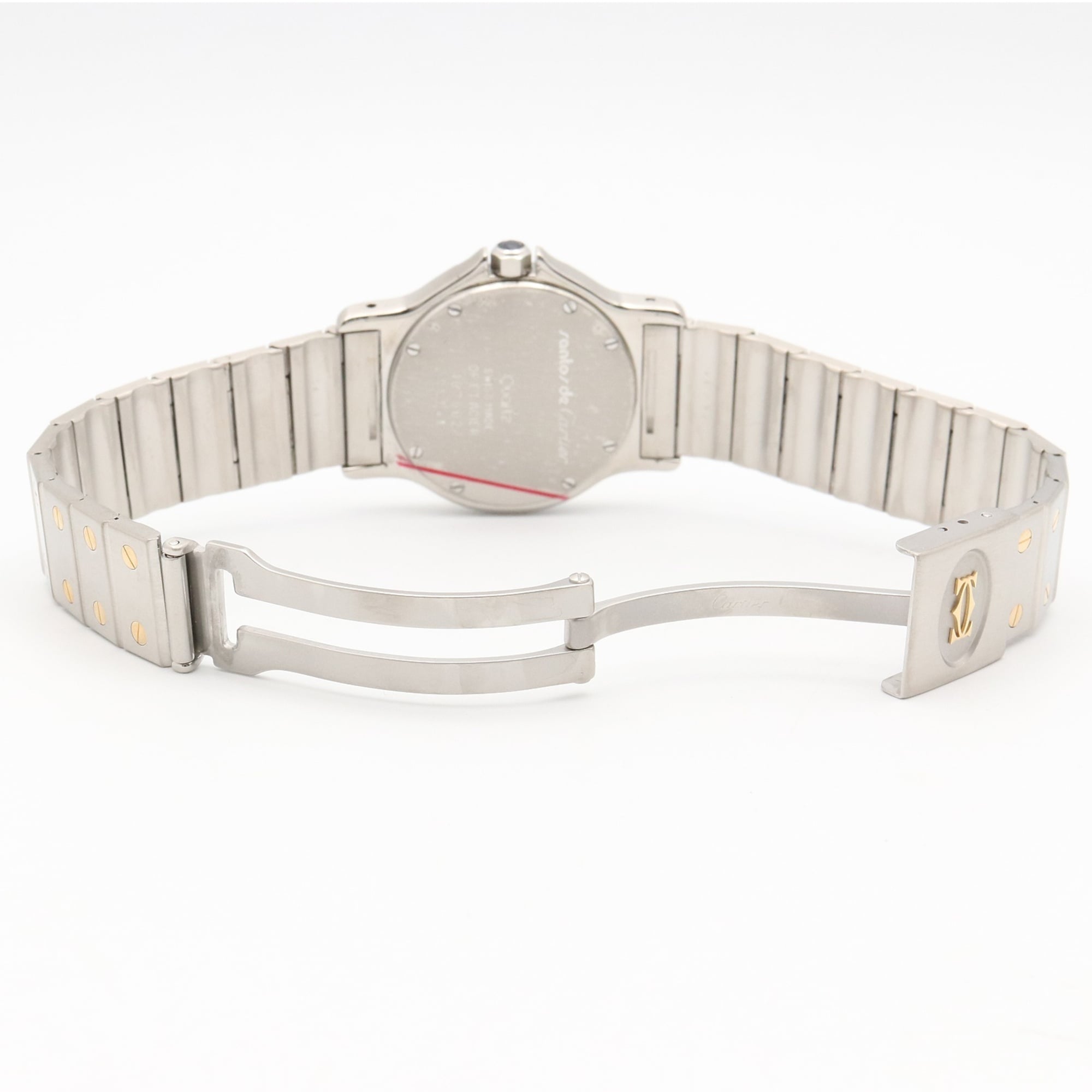 Cartier Santos 187902 Ivory Dial Stainless steel, yellow gold 29mm Watch