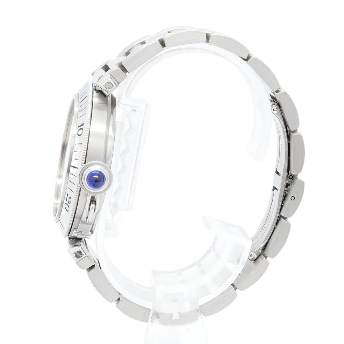 Cartier Pasha Date W31031H3 Silver Dial 38mm Watch