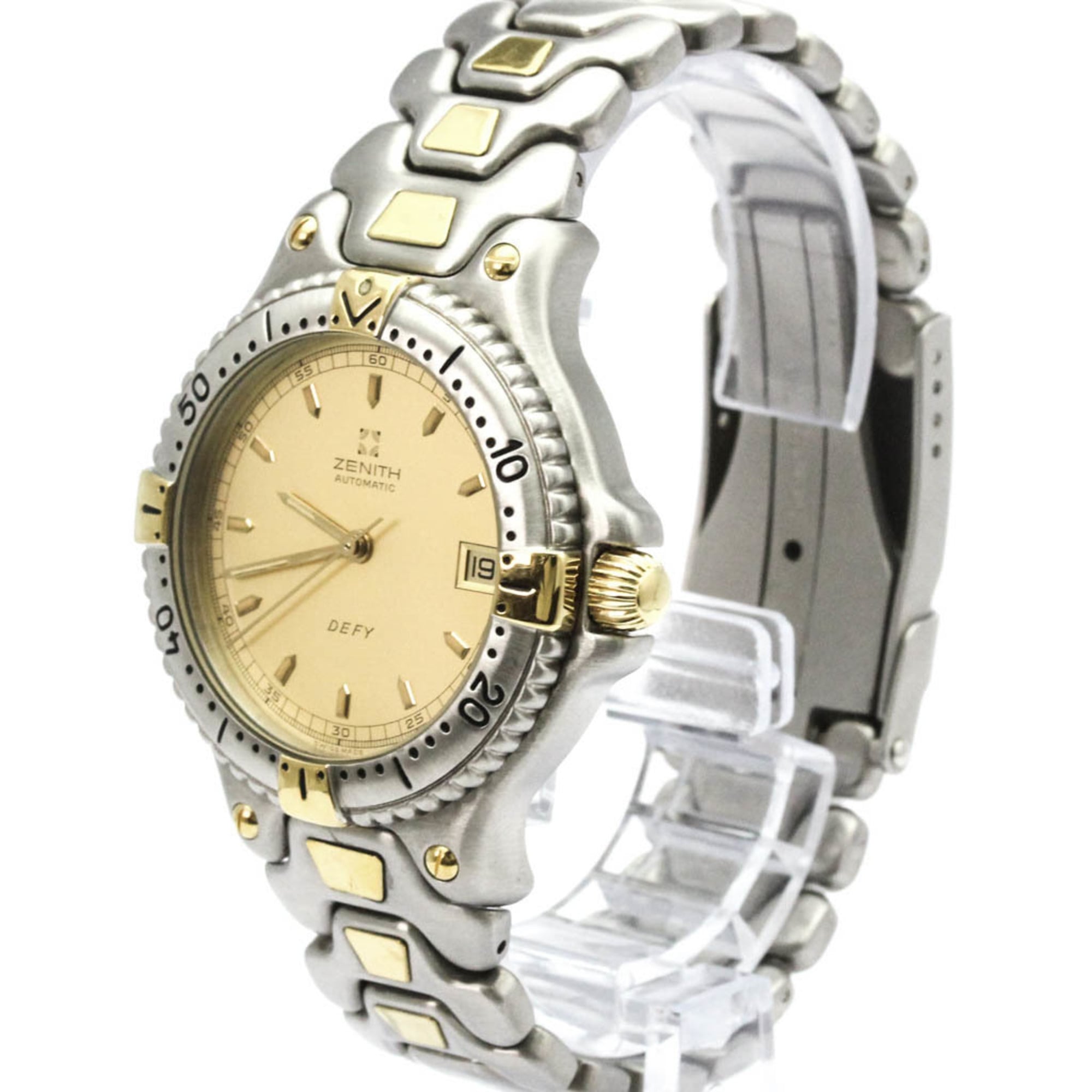 ZENITH Defy Gold Plated Steel Automatic Mens Watch 59.2000.462 Polished