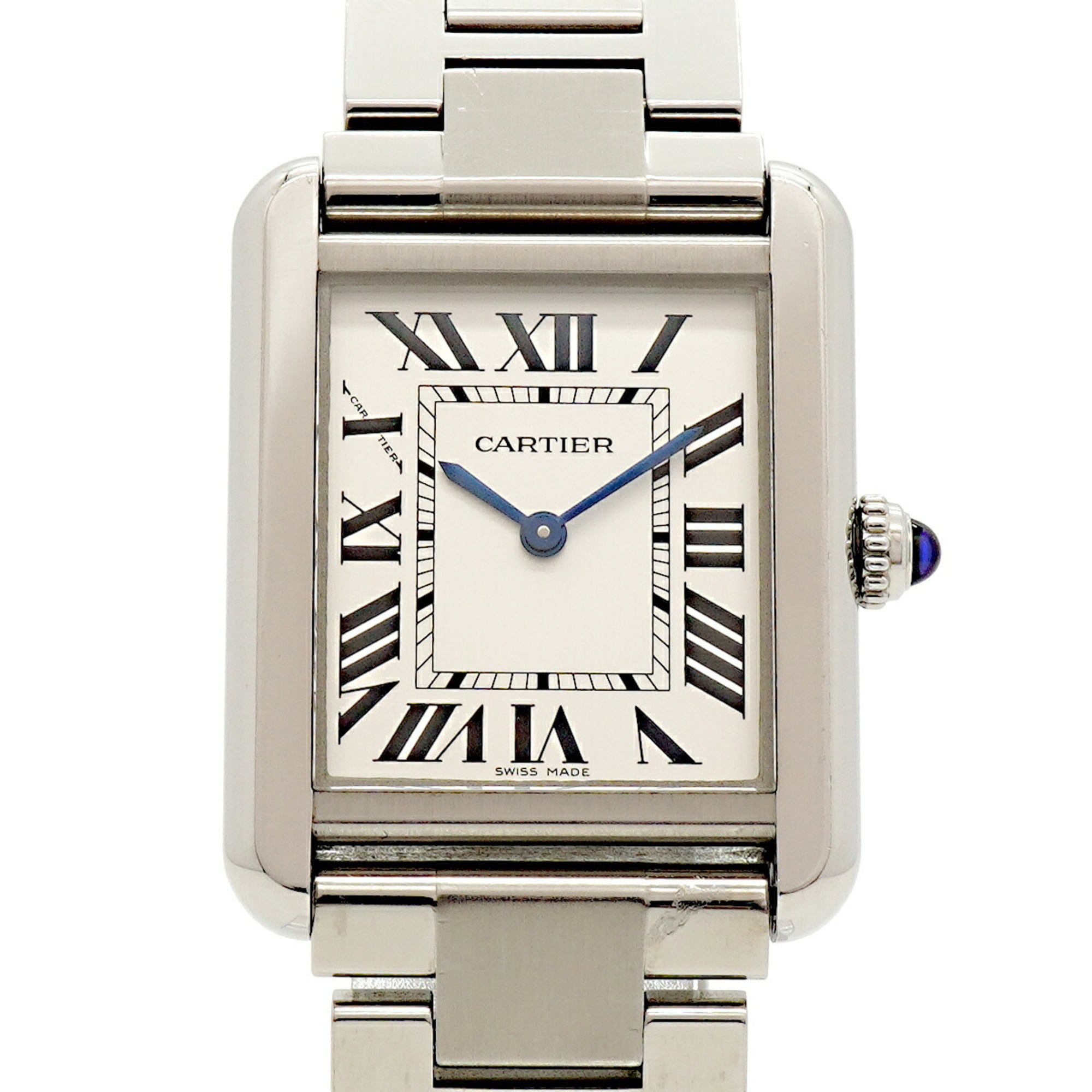 Cartier Tank Solo SM W5200013 Silver Dial Women's Watch
