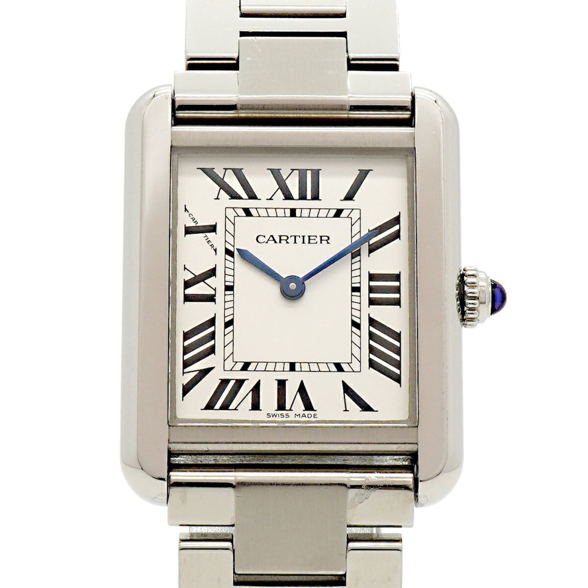 Cartier Tank Solo SM Watch Silver Dial Quartz Cartier Tank Solo SM Watch White Silver Stainless Steel main image 3