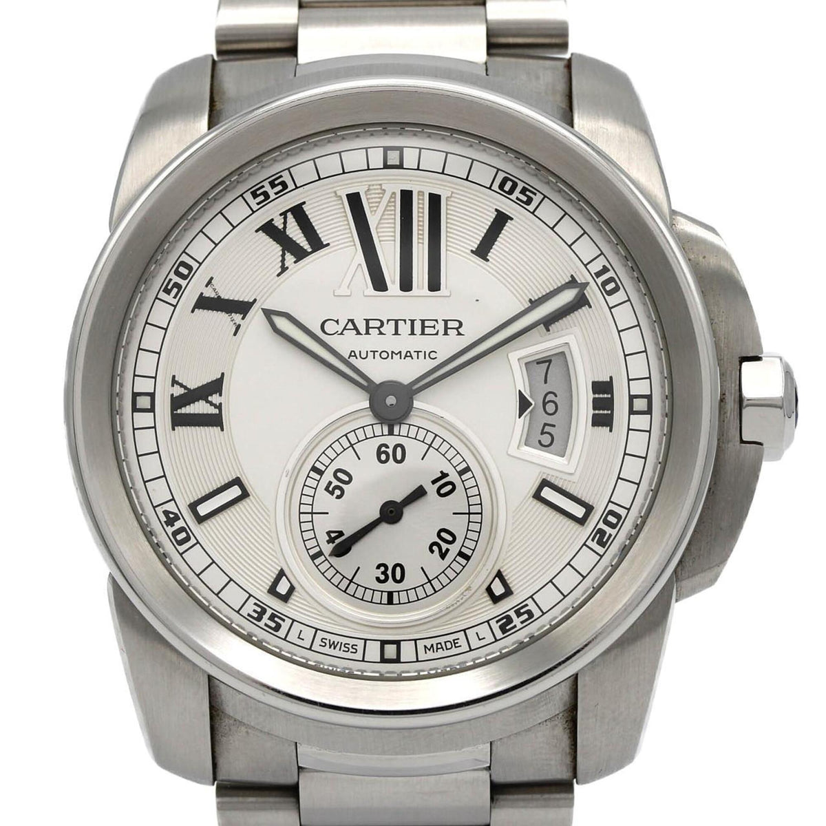 Cartier Calibre de LM W7100015 Silver Dial 42mm Watch