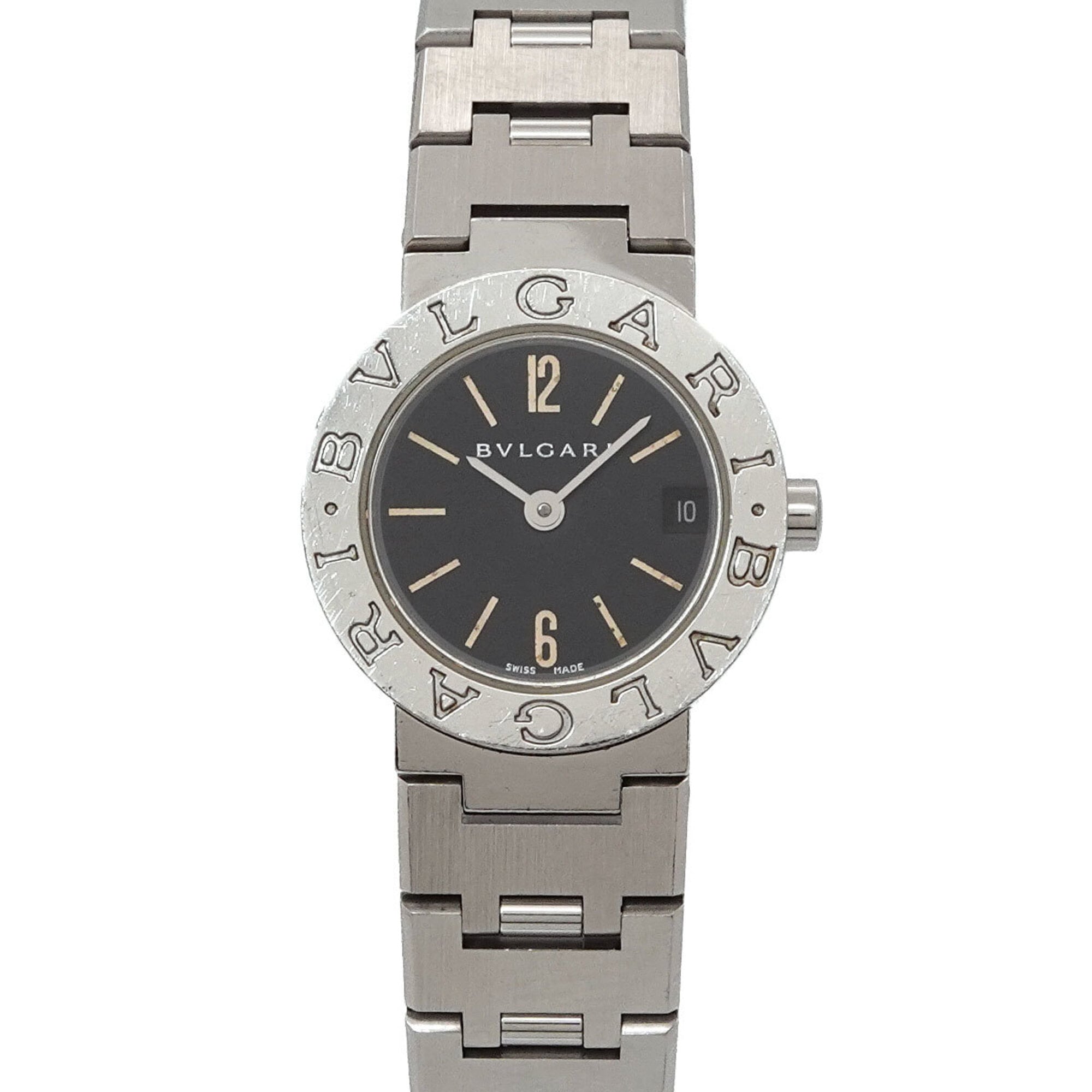BVLGARI BB23SS Women's Watch Date Black Quartz