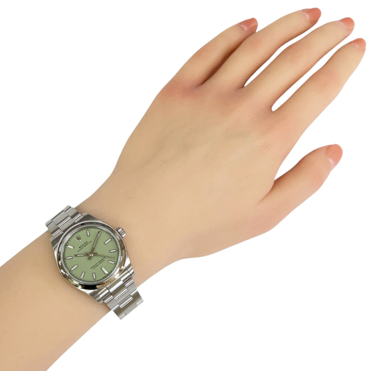 Rolex Oyster Perpetual 277200 Grün Zifferblatt 31 mm Uhr