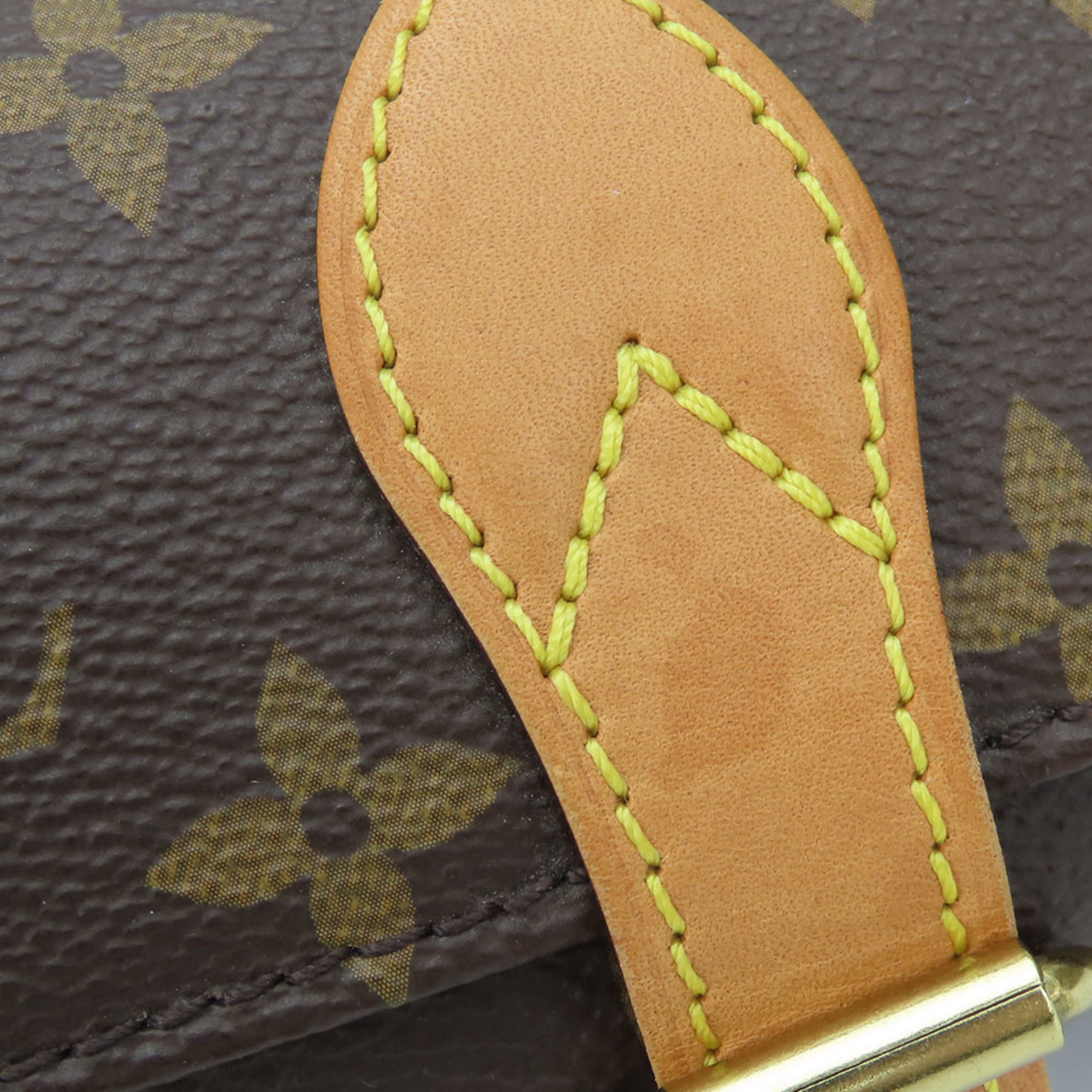 Étui à montre Louis Vuitton 3 M47530, Brun Monogram avec finitions dorées, pour homme et femme