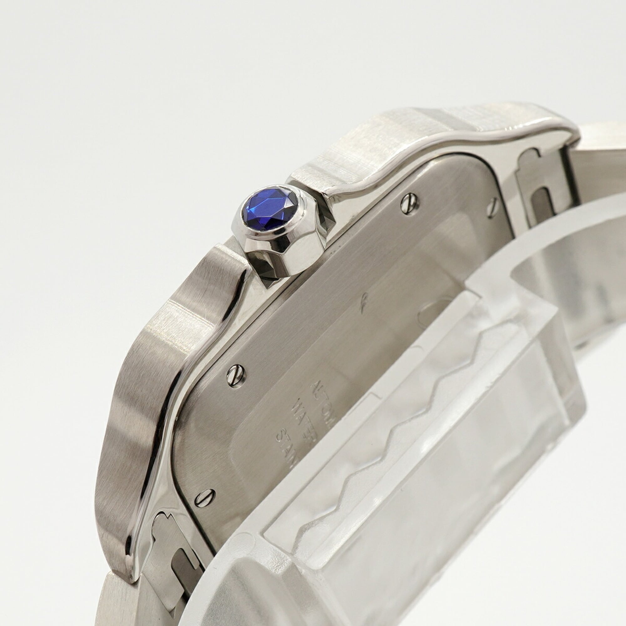 Cartier Santos LM WSSA0018 Silver Dial Men's Watch