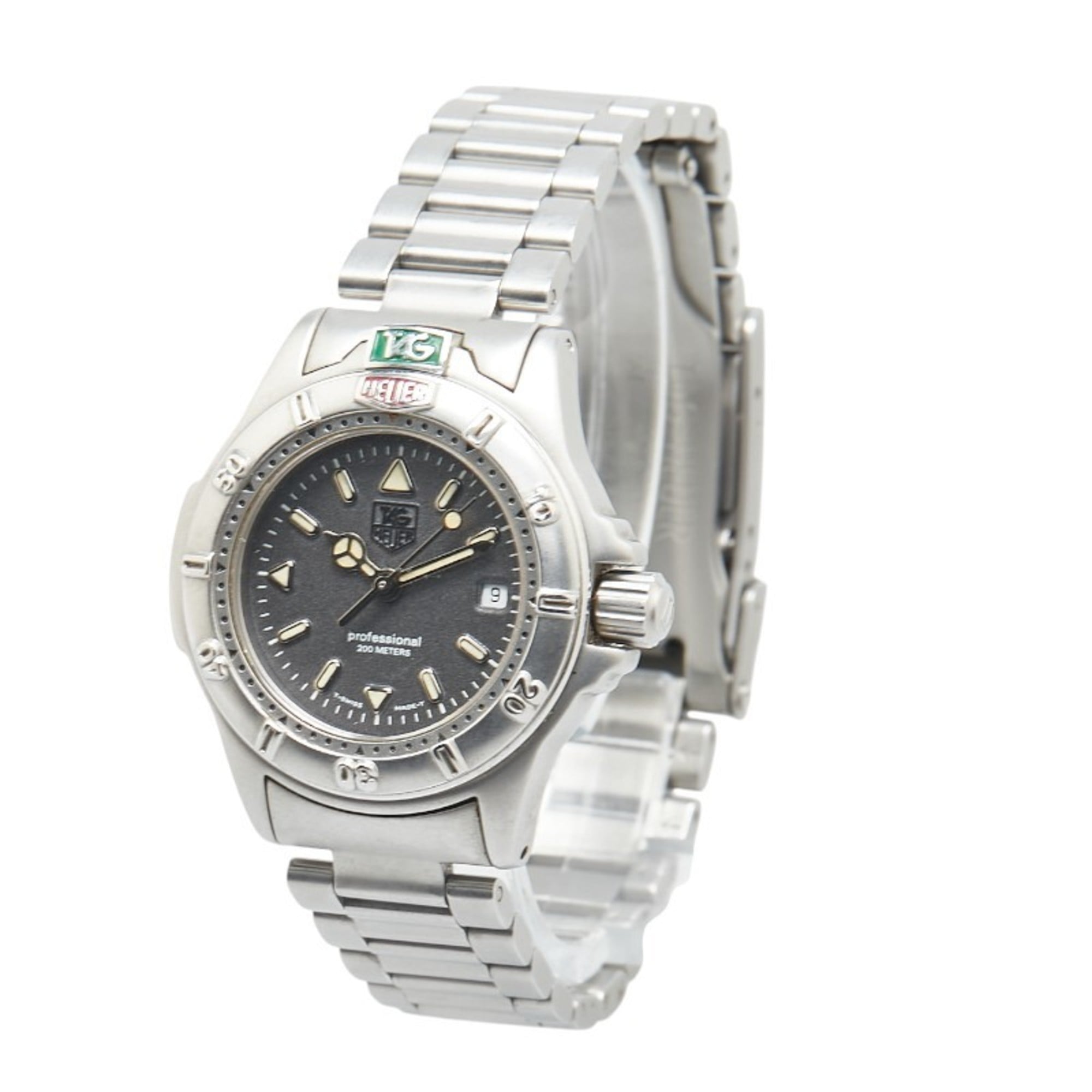 TAG Heuer 4000 Series Watch WF1411-0 Quartz Gray Dial Stainless Steel Women's HEUER