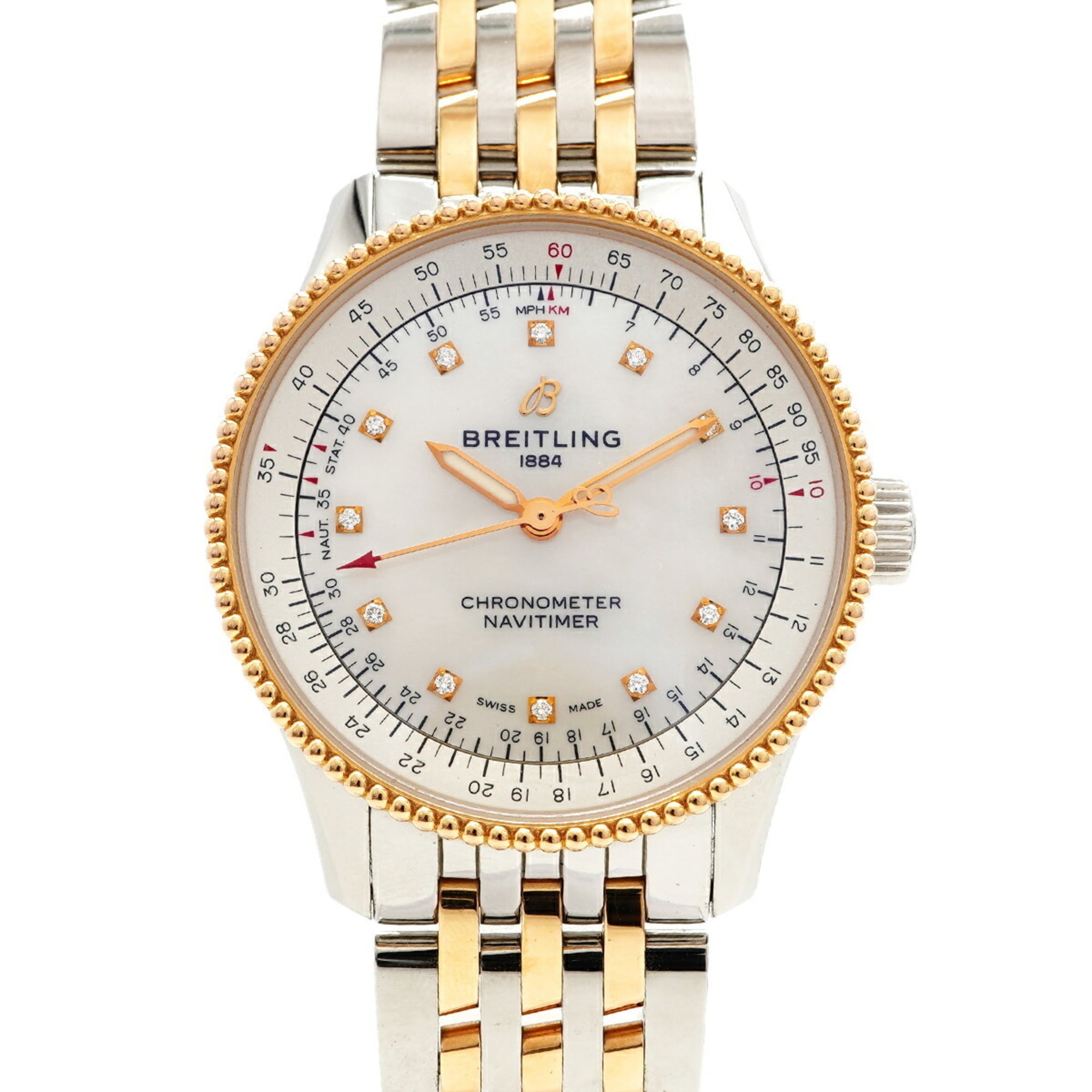 Breitling Navitimer U17395 White Dial Women's Watch
