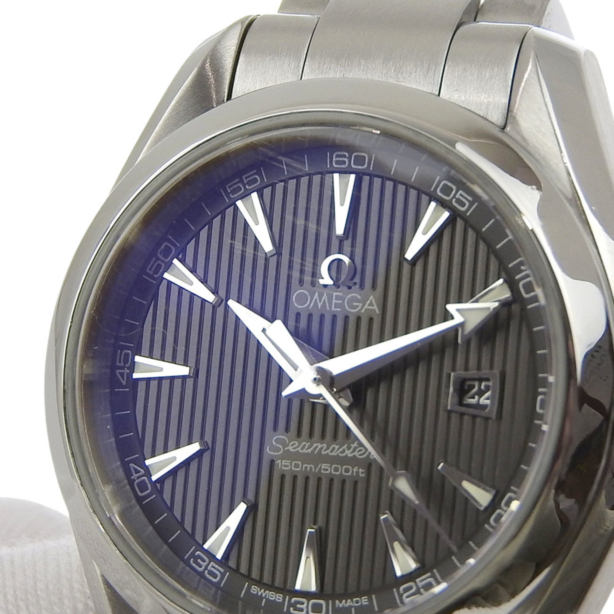 Neu Omega Seamaster Aqua Terra Datum wasserdicht bis 150 m, 231 10 61 06 001, graues Zifferblatt, EdelstahlQuarz 30 mm