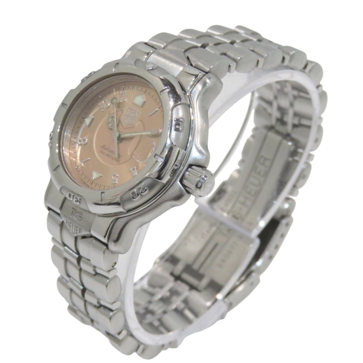 TAG Heuer 6000-serie Date WH2315-2 Oranje, roze wijzerplaat 29 mm horloge