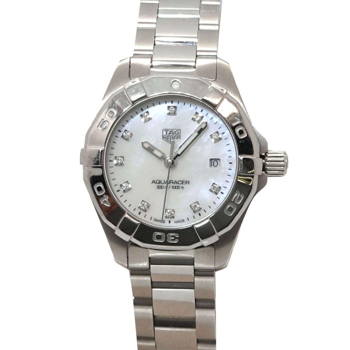 Montre TAG Heuer Aquaracer 300 m WBD1414 Blanc avec cadran de 28 mm