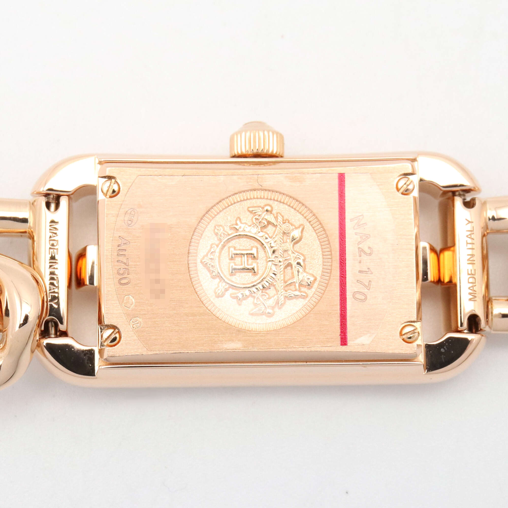 Hermes Nantucket PM 29mm 18K Pink Gold (PG) Wo White/White Shell NA2.170