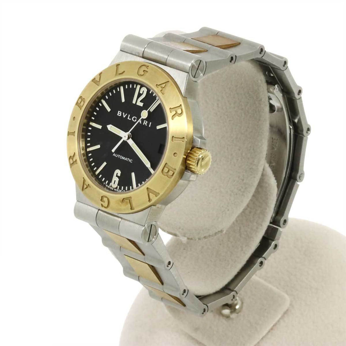 Bvlgari Diagono Sport Combination LCV29SG horloge met zwarte wijzerplaat, 29 mm