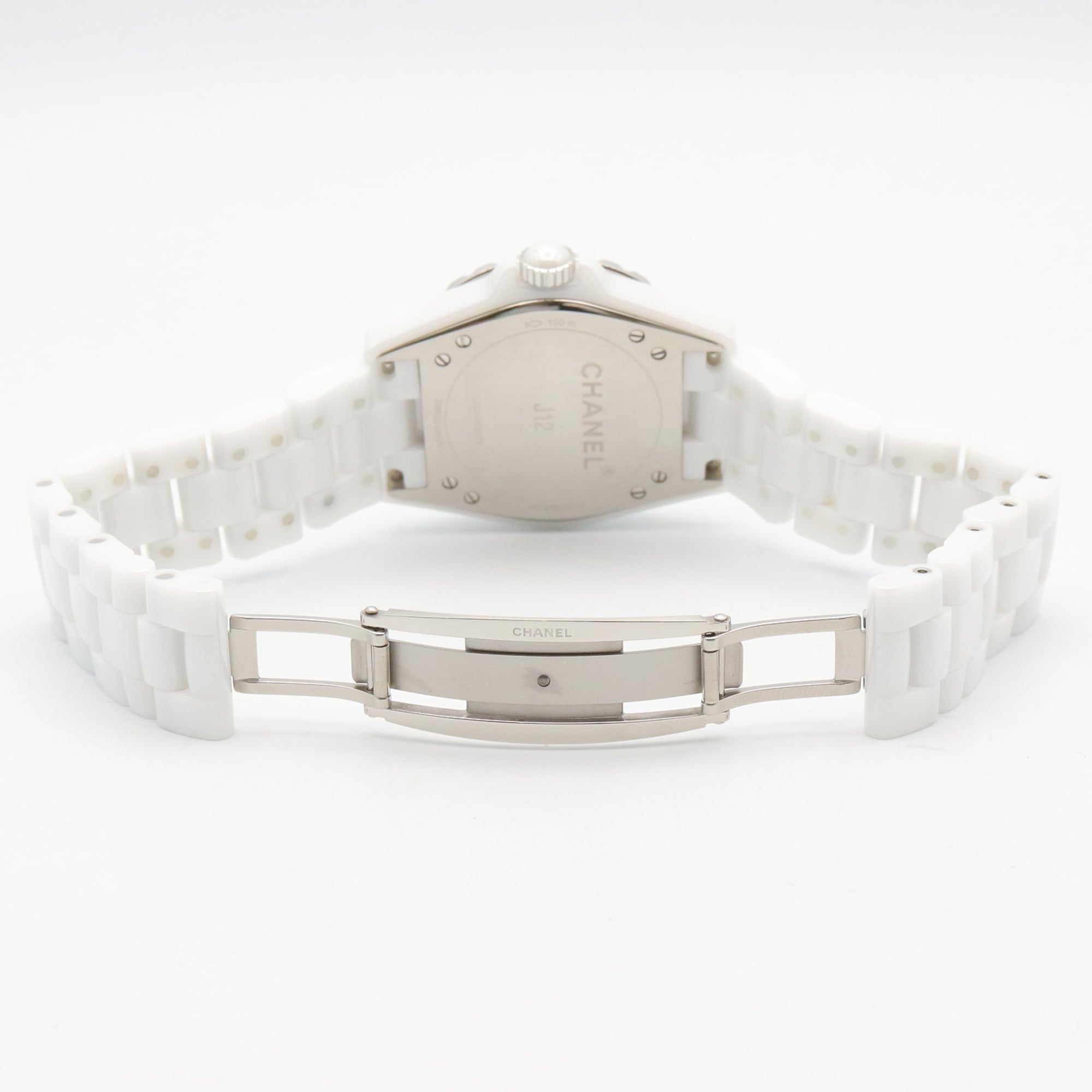 Montre Pour Hommes Chanel J12-365 en céramique Montre Pour Hommes, Blanc (H3837)