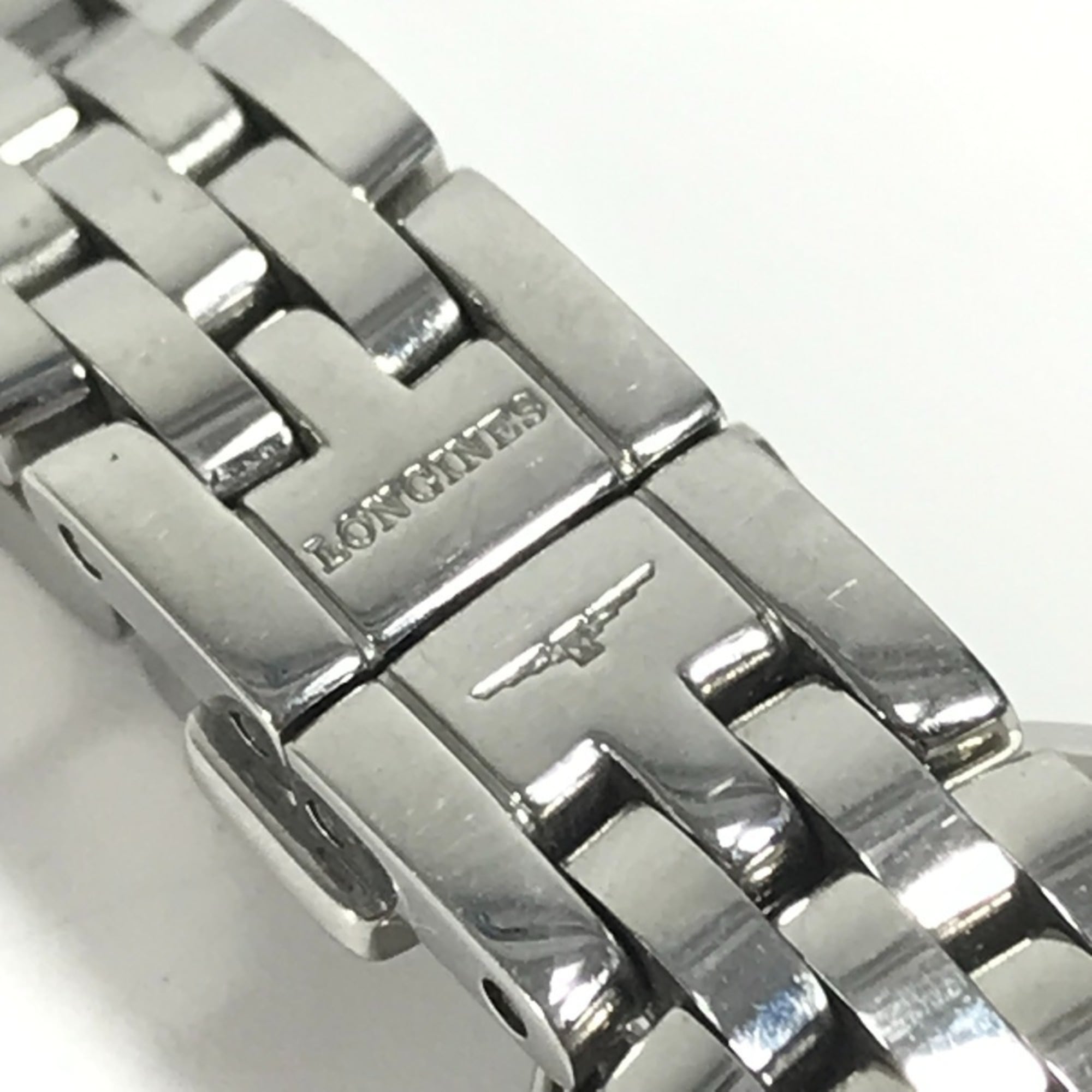 LONGINES DolceVita L5.174.0 Diamantlünette mit 12 Diamanten, Damenuhr, Edelstahl, Silber
