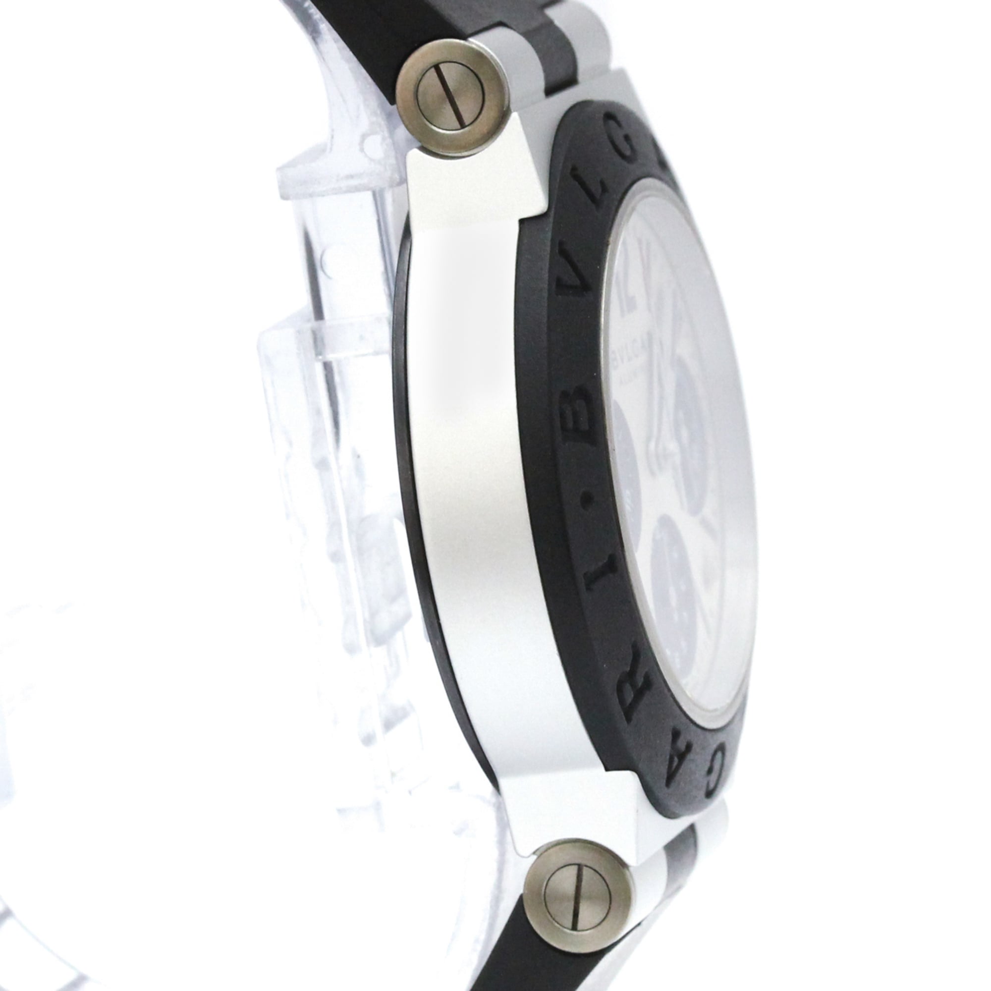 Bulgari Aluminium AC38TA Silver Dial 38mm Watch