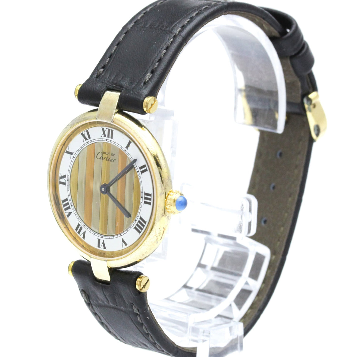 Cartier Must 590003, goldenes Zifferblatt, 30 mm Uhr