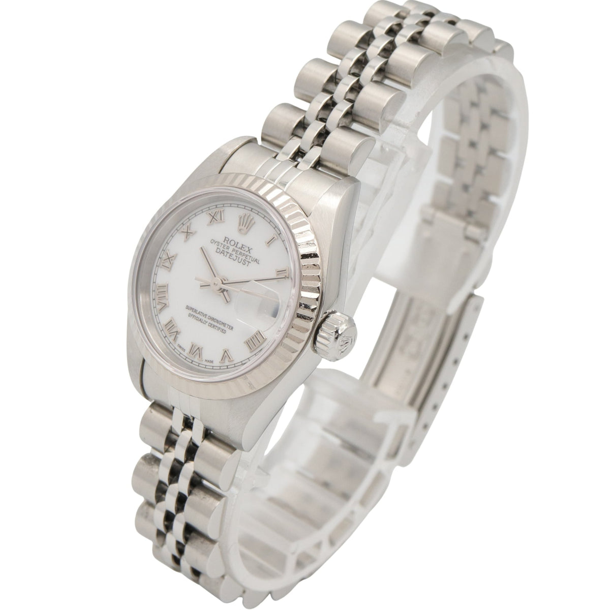 Rolex Datejust A-series 18K 69174 White Dial 26mm Watch