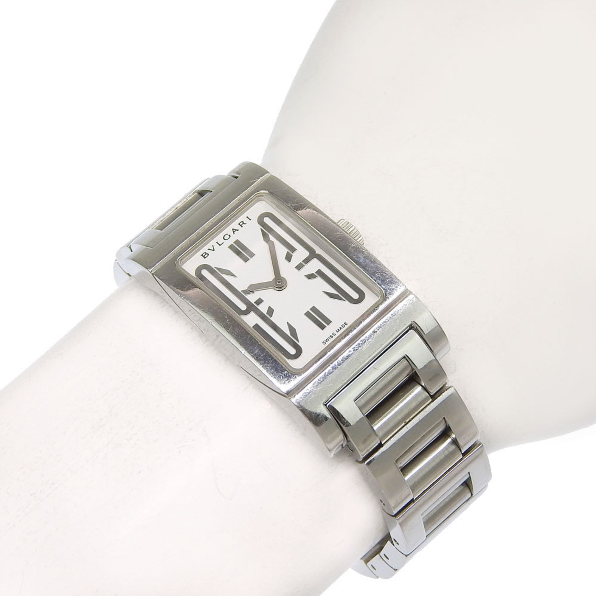 Bulgari Rettangolo RT39S White Dial 21mm Watch