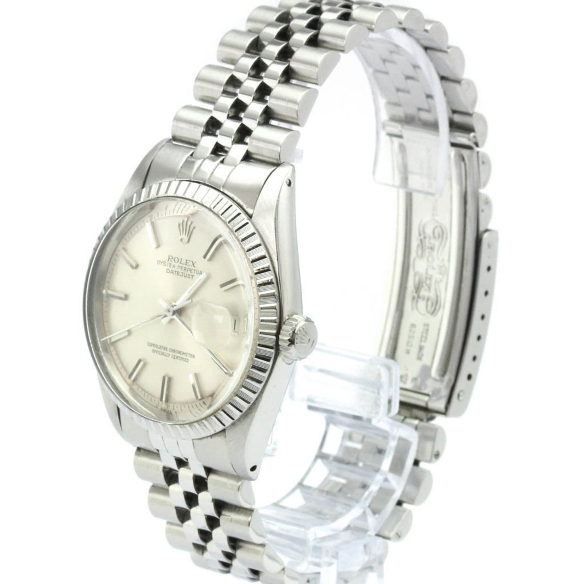 ROLEX Datejust 1603 Stainless Steel Automatic Mens Watch Vintage