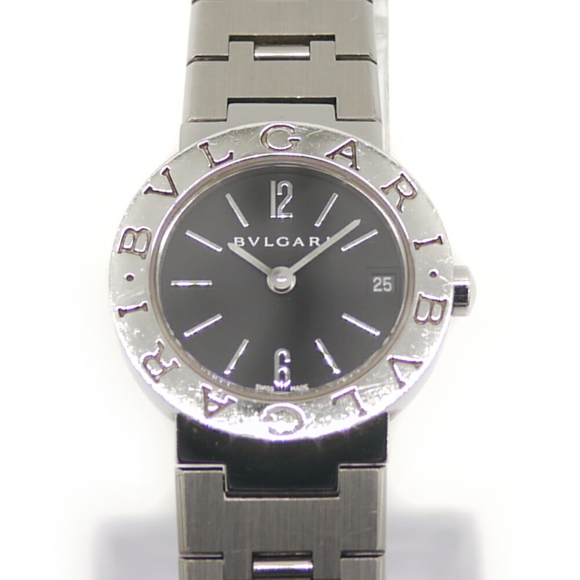 BVLGARI Women's Dress Watch BB23SS Black Dial Wristwatch