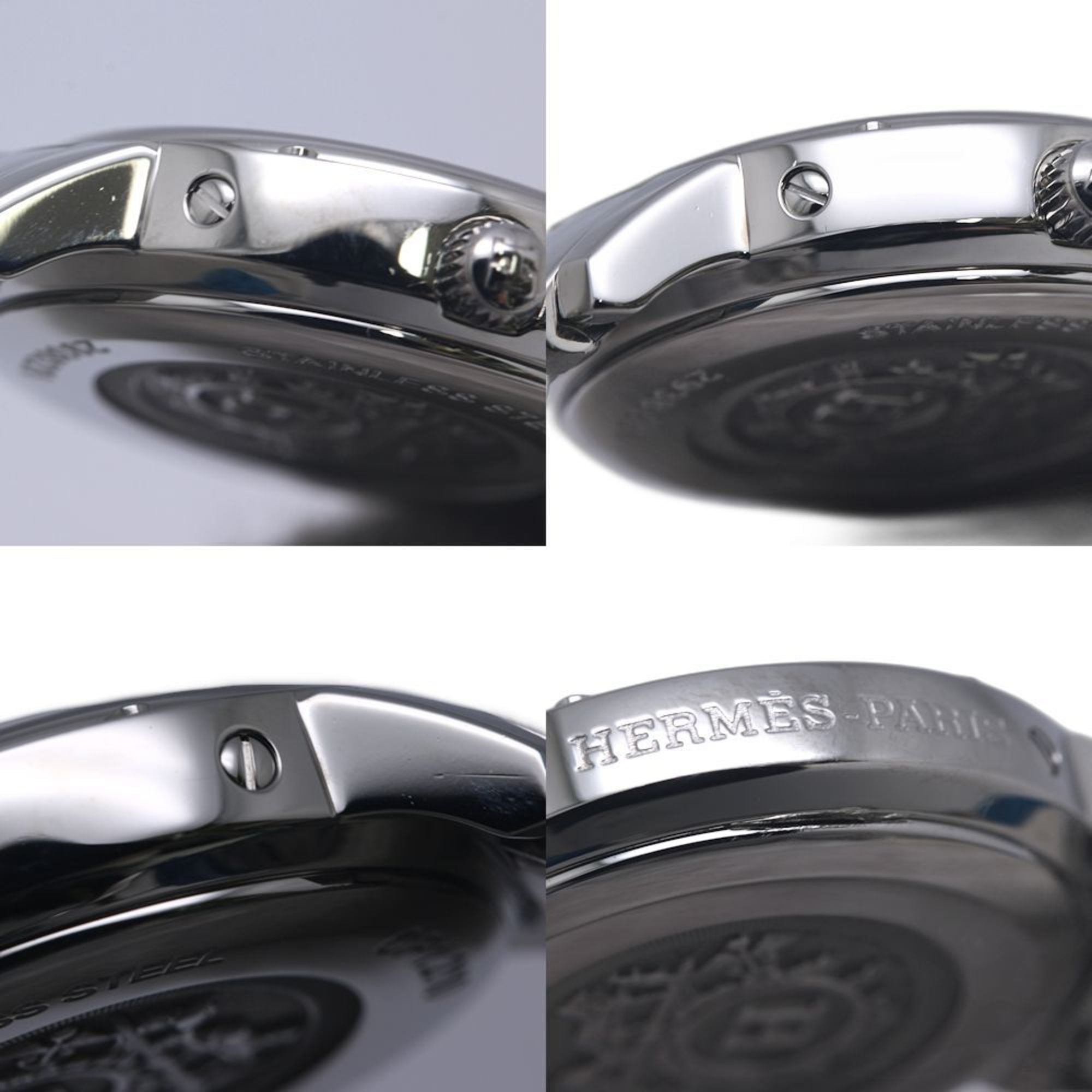 HERMES Clipper Classic CP1.210.230 4969 Women's Watch, Stainless Steel, 130489