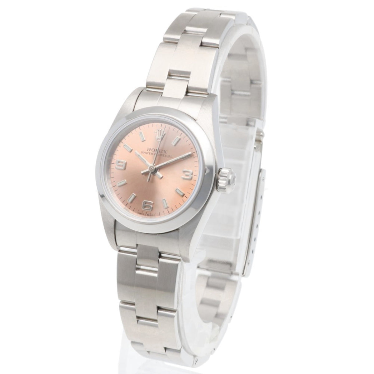 Montre Rolex Oyster Perpetual 76080 Rose avec cadran de 26 mm