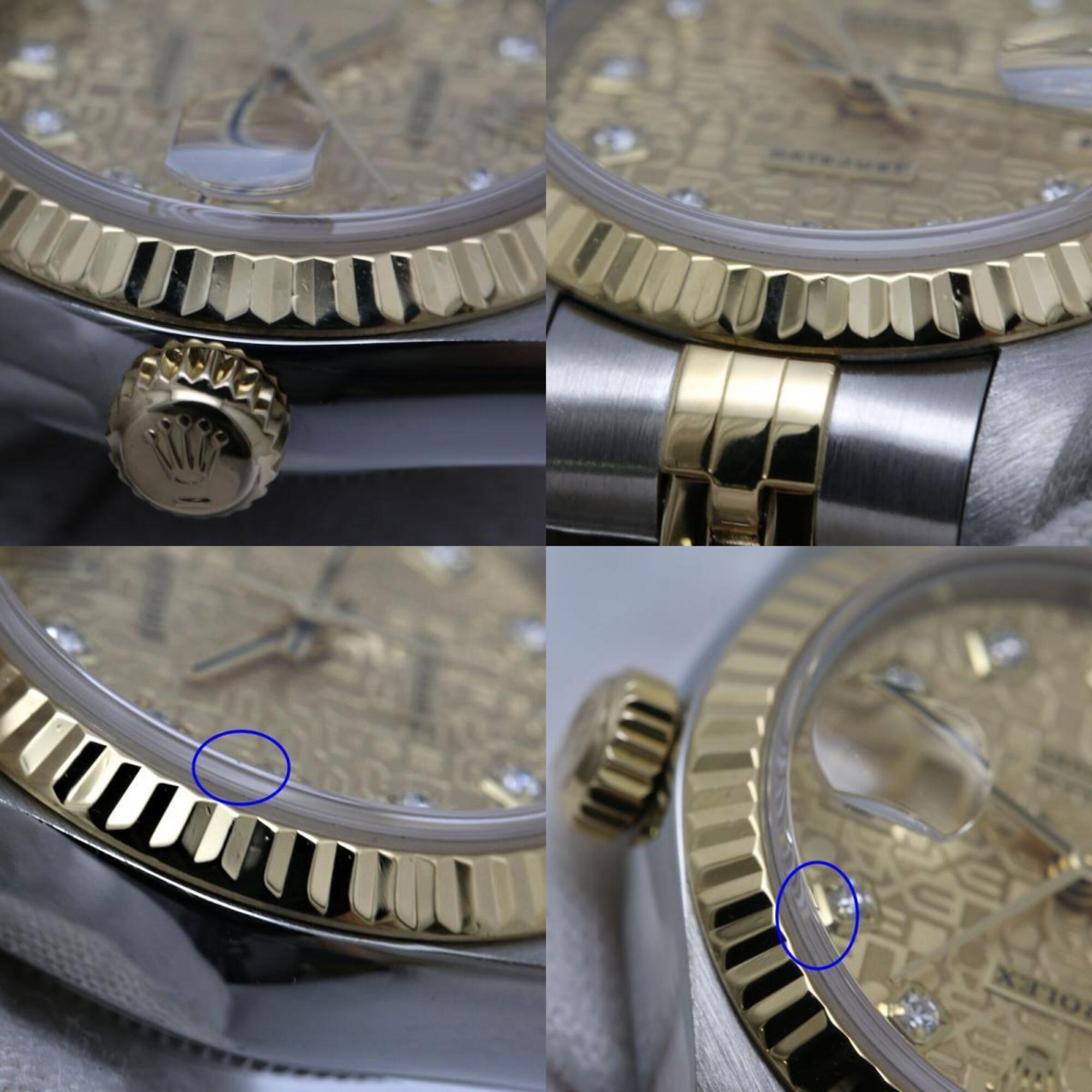 Rolex Datejust 79173G Champagne Dial 26mm Watch