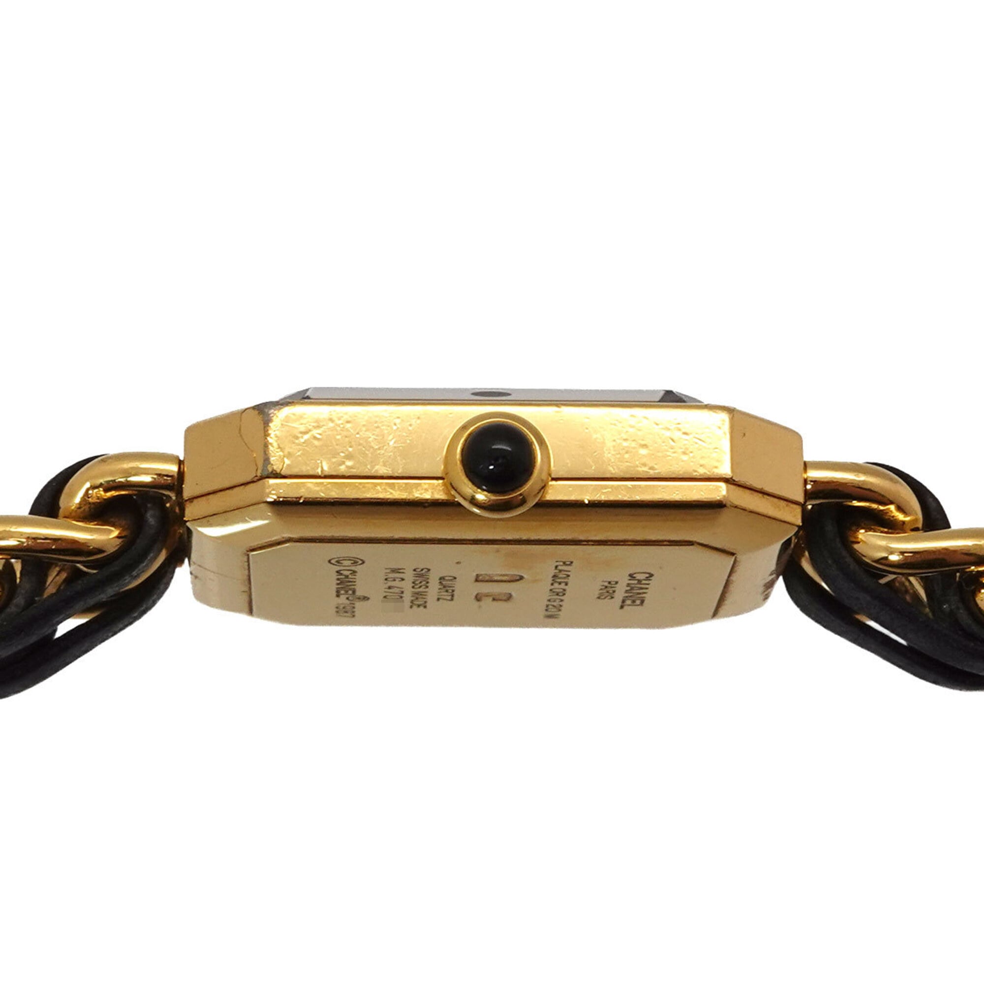 Chanel Premiere, groot model H0001, dameshorloge, zwart-goud, quartz