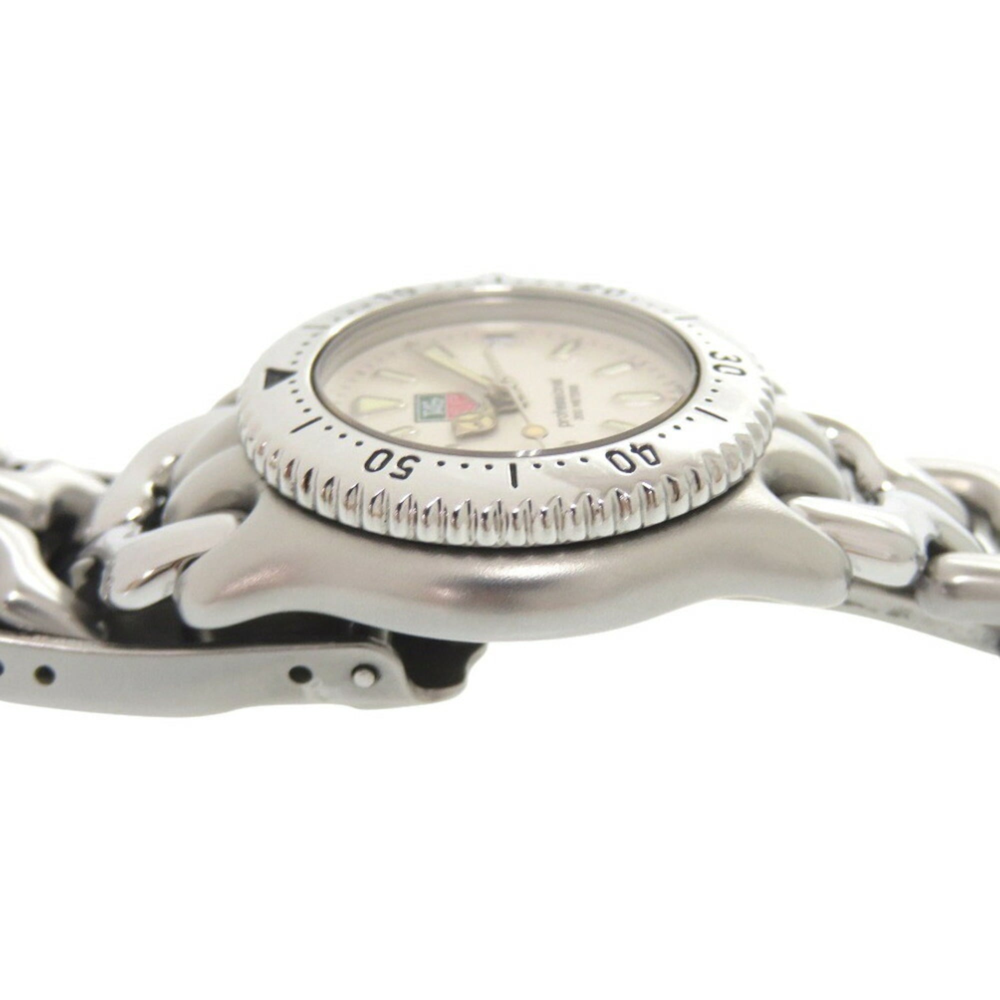 TAG Heuer S99.008 Cell Quarzzuhr aus Edelstahl Creme CremeSilber 1045TAG HEUER