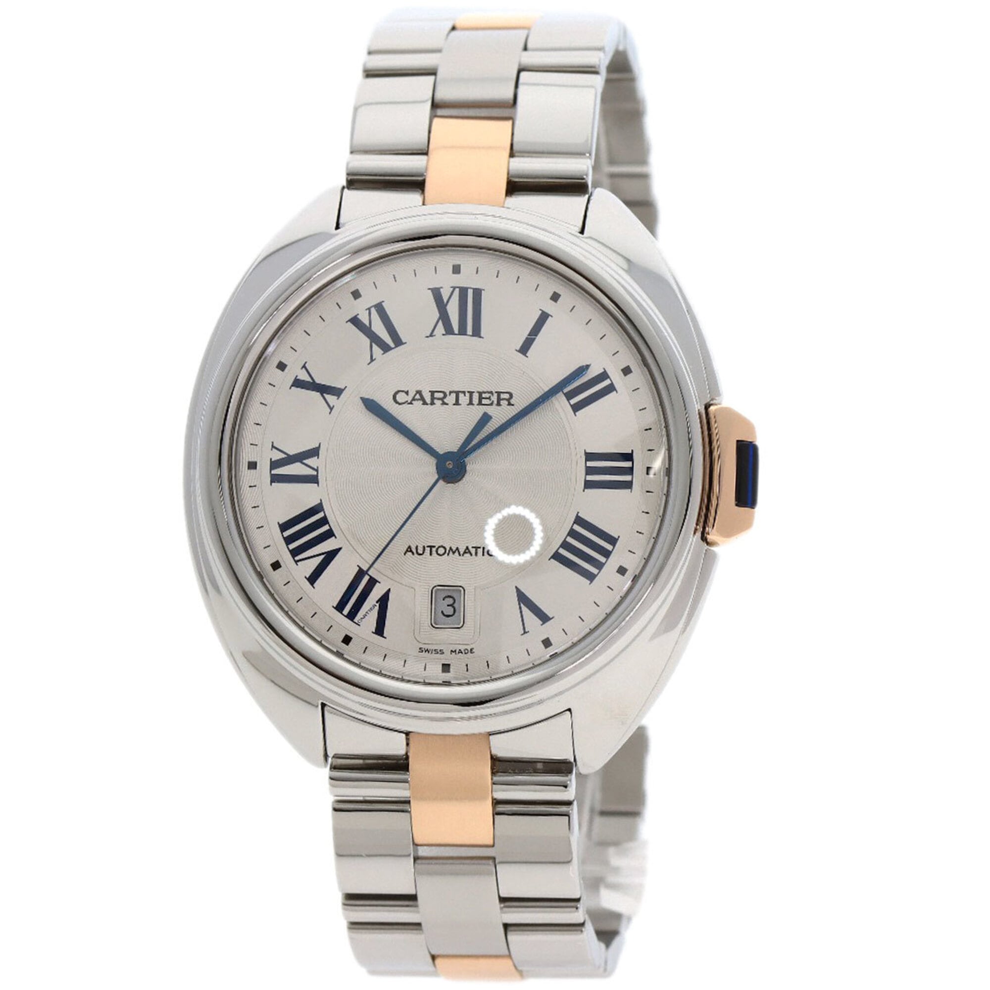 Cartier W2CL0002 Clé de 40mm Men's Watch in Stainless Steel (SSx18KPG)