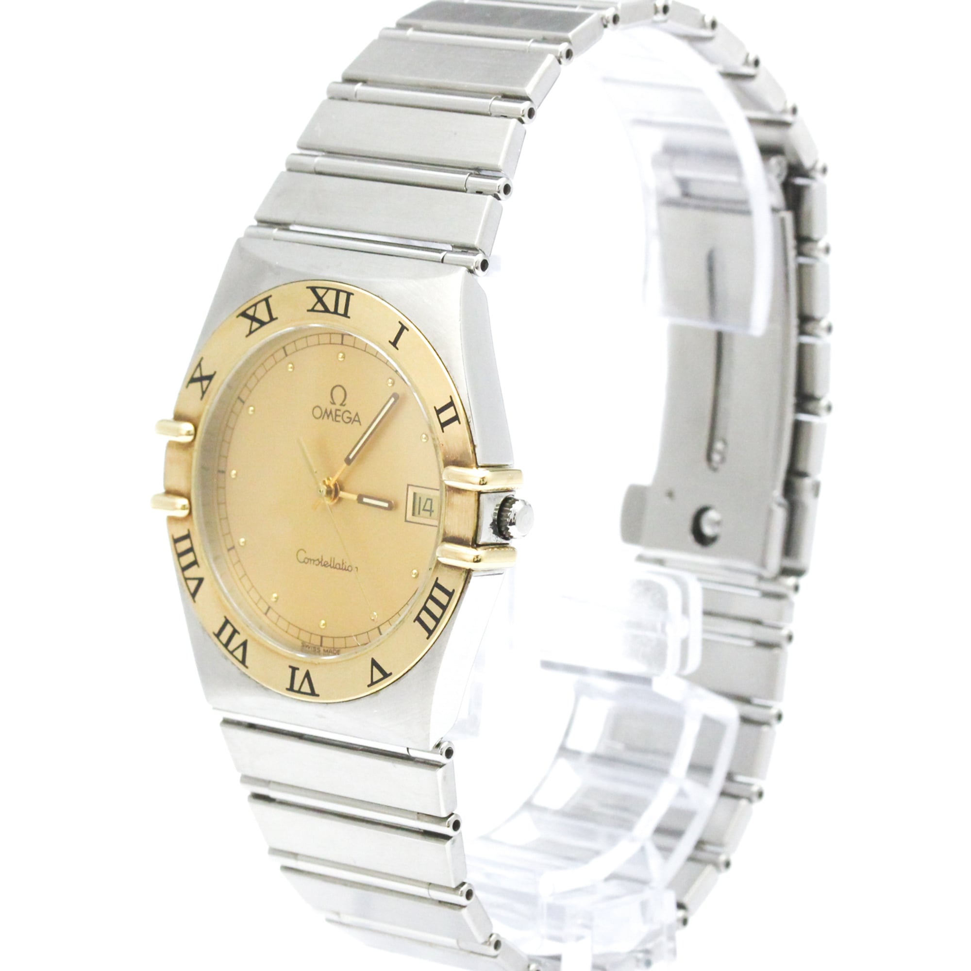 Montre Omega Constellation 3961070, cadran doré, 33 mm