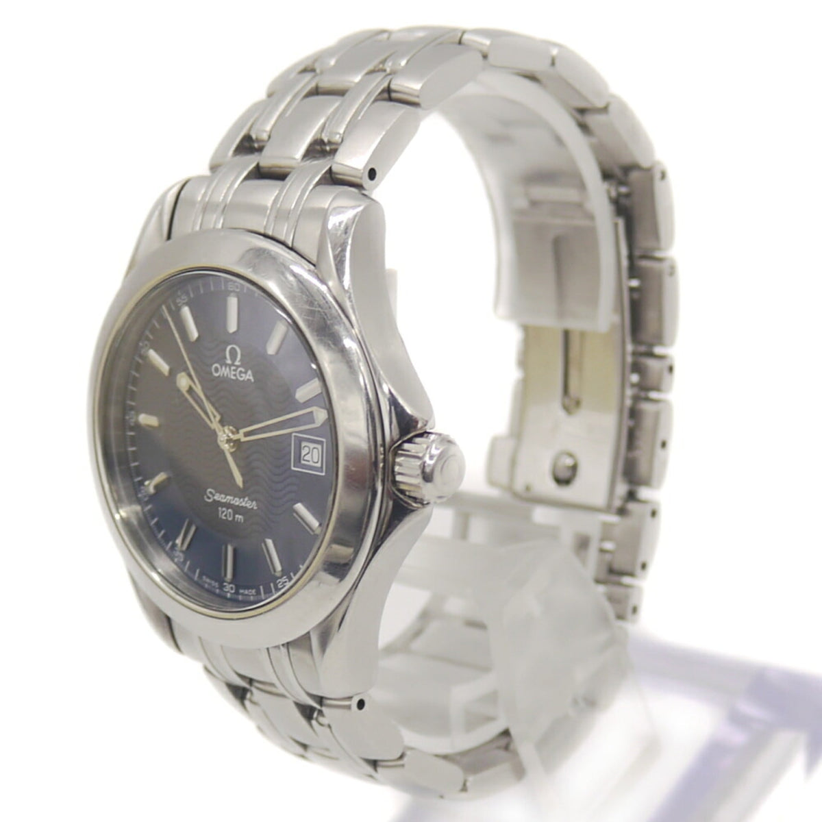 Omega Seamaster 120 Date 2511.81 horloge met blauwe wijzerplaat, 36 mm