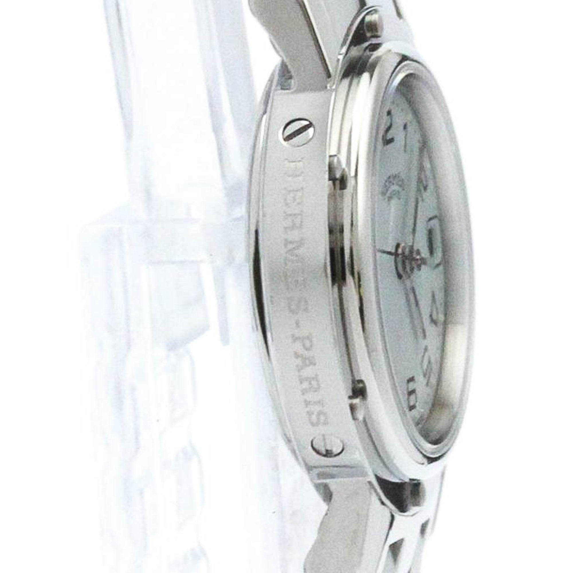 Hermes Clipper Quarz-Damen-Eleganzuhr aus Edelstahl CL4.210