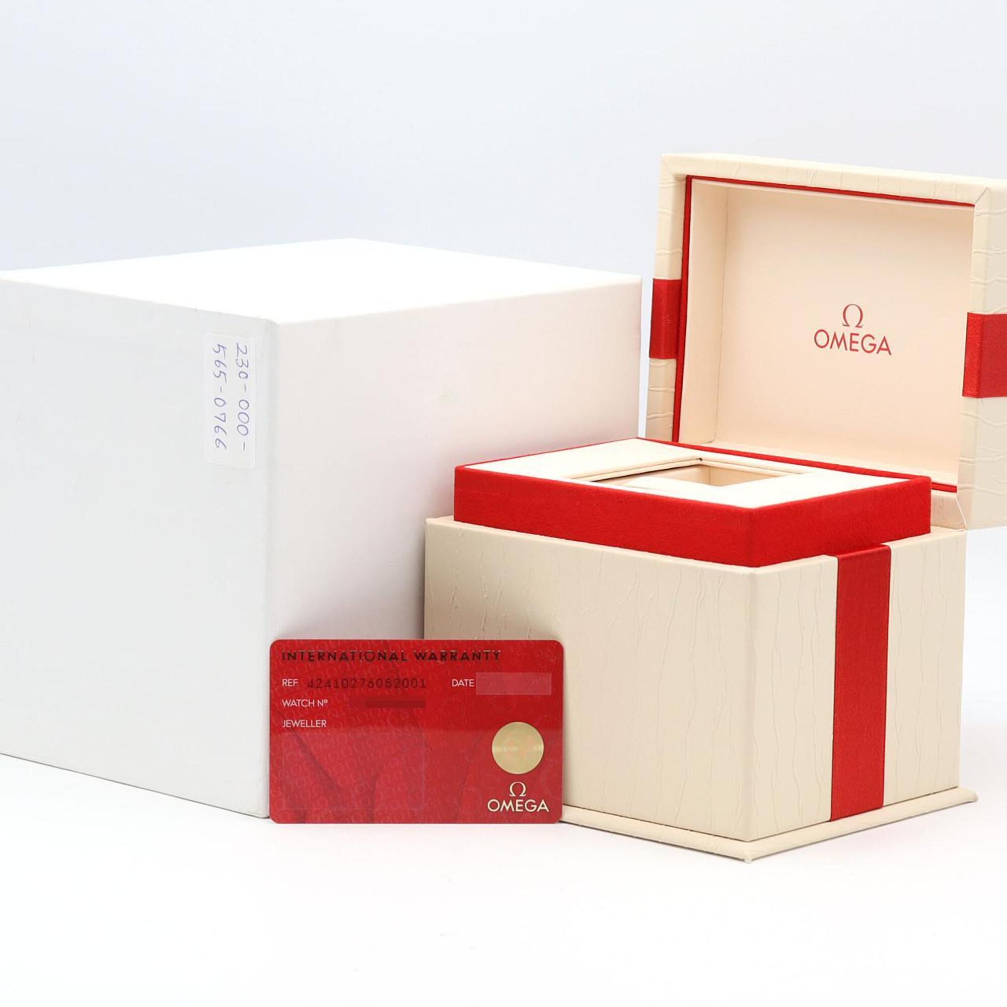 Omega De Ville Prestige Butterfly 8P 424.10.27.60.52.001 Quarzzuhr aus Edelstahl