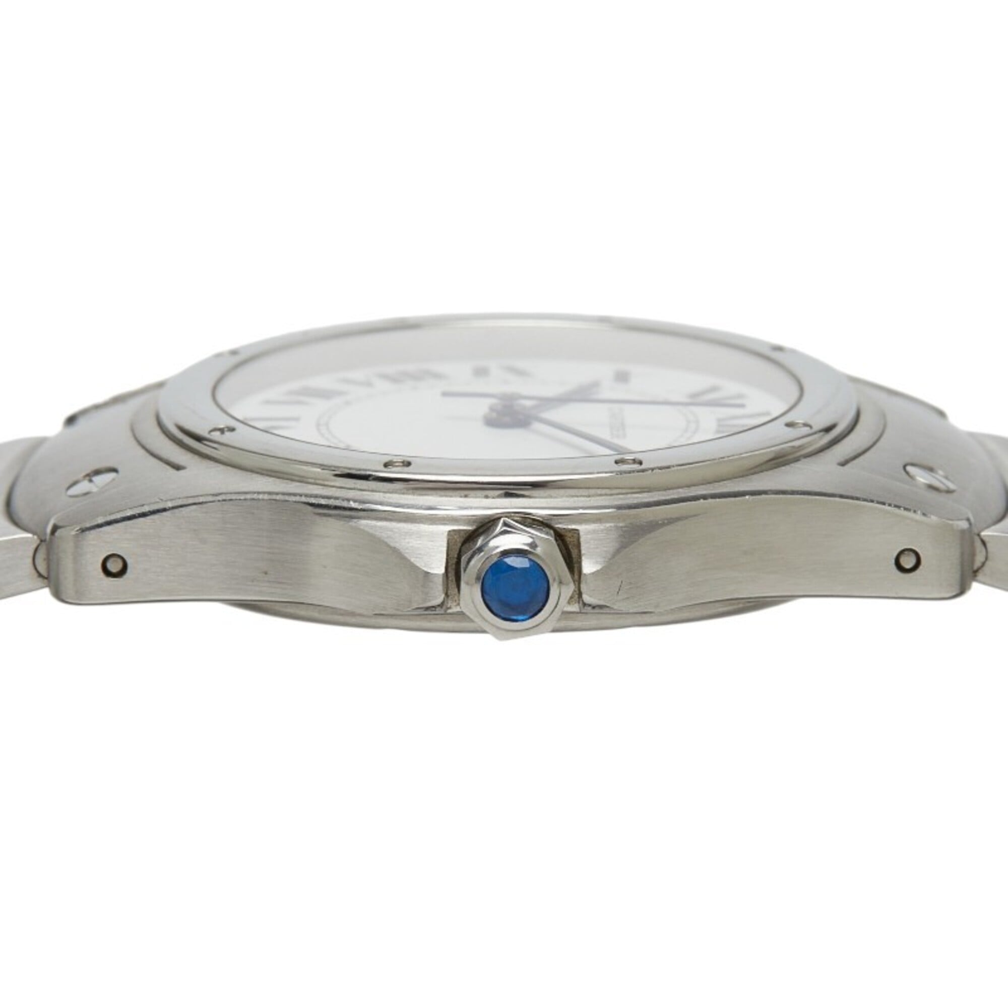 Cartier Santos Ronde LM W20026K1 Automatic (with manual ) White Dial Stainless Steel CARTIER